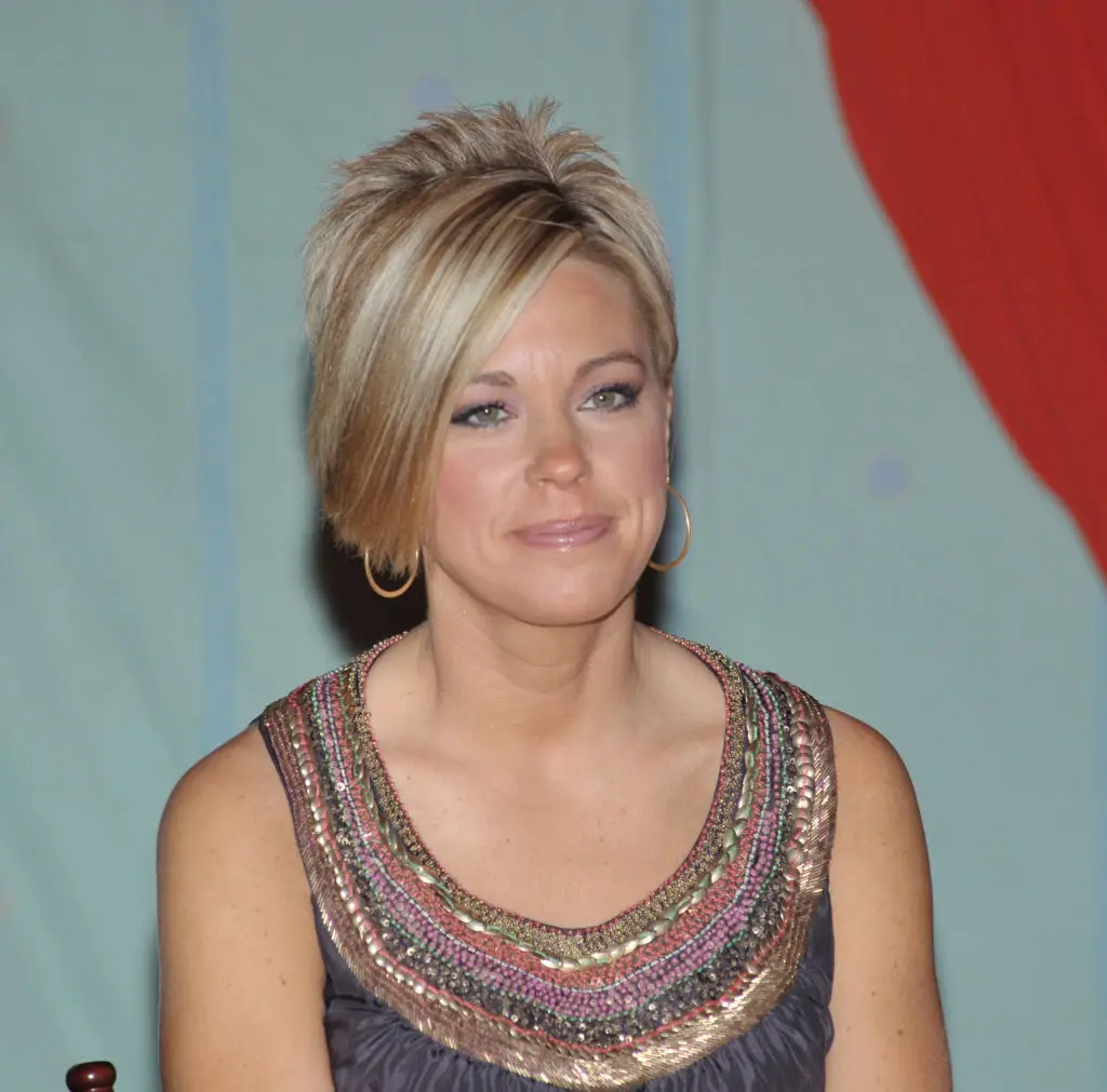 TV personality Kate Gosselin in 2009, sporting the haircut widely associated with Karens (Dr. Billy Ingram/Getty Images)