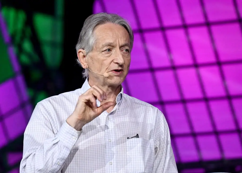 The 'Godfather of AI' has previously said that only one thing can save humanity now (Ramsey Cardy/Sportsfile for Collision via Getty Images)