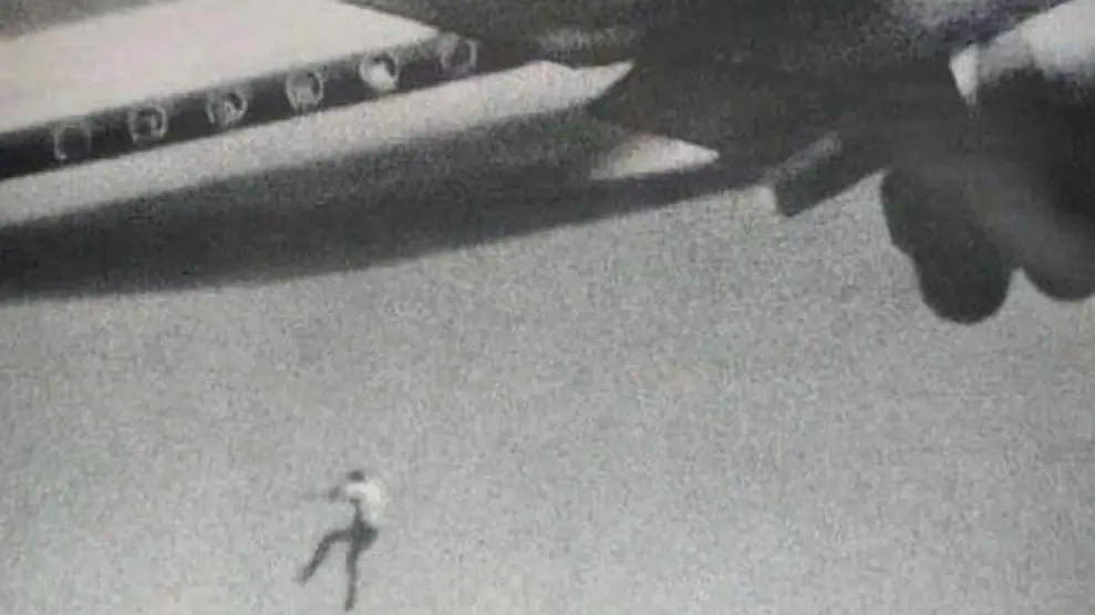 Shocking truth behind photo of boy pictured falling from aeroplane in 'creepiest photo ever'