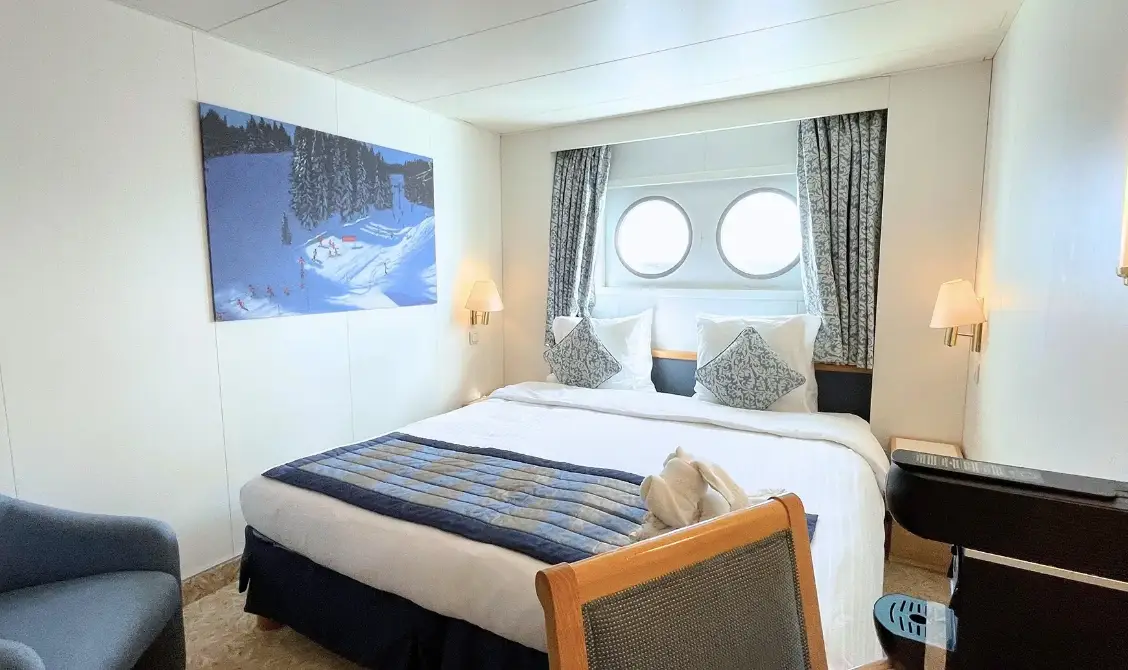 Porthole Deck 2 is the cheapest option on the Golden Passport. (Villa Vie Residences)