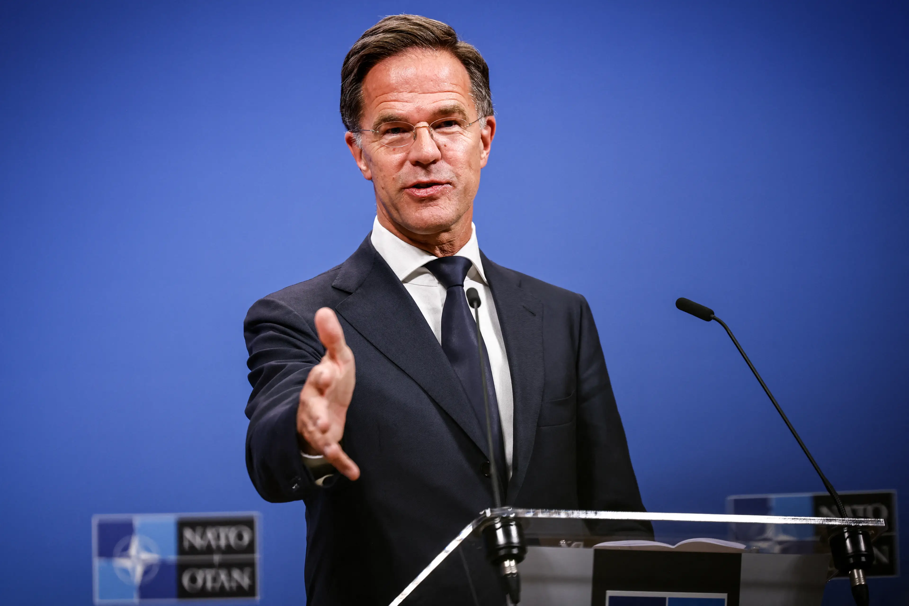 Mark Rutte issued the warning (SIMON WOHLFAHRT/AFP via Getty Images)