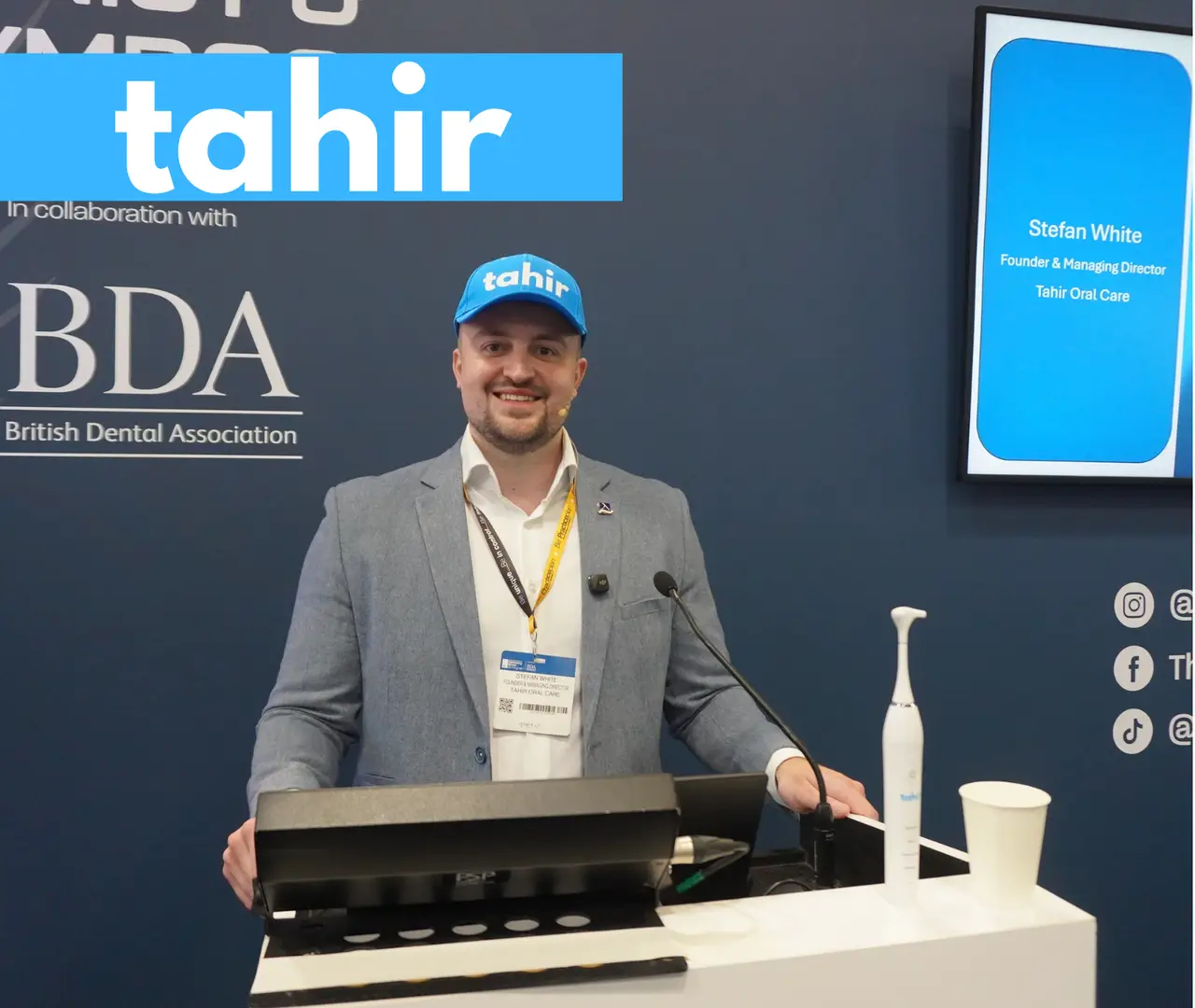 Stefan launched a successful electric flosser to help people with Crohn's (Supplied)