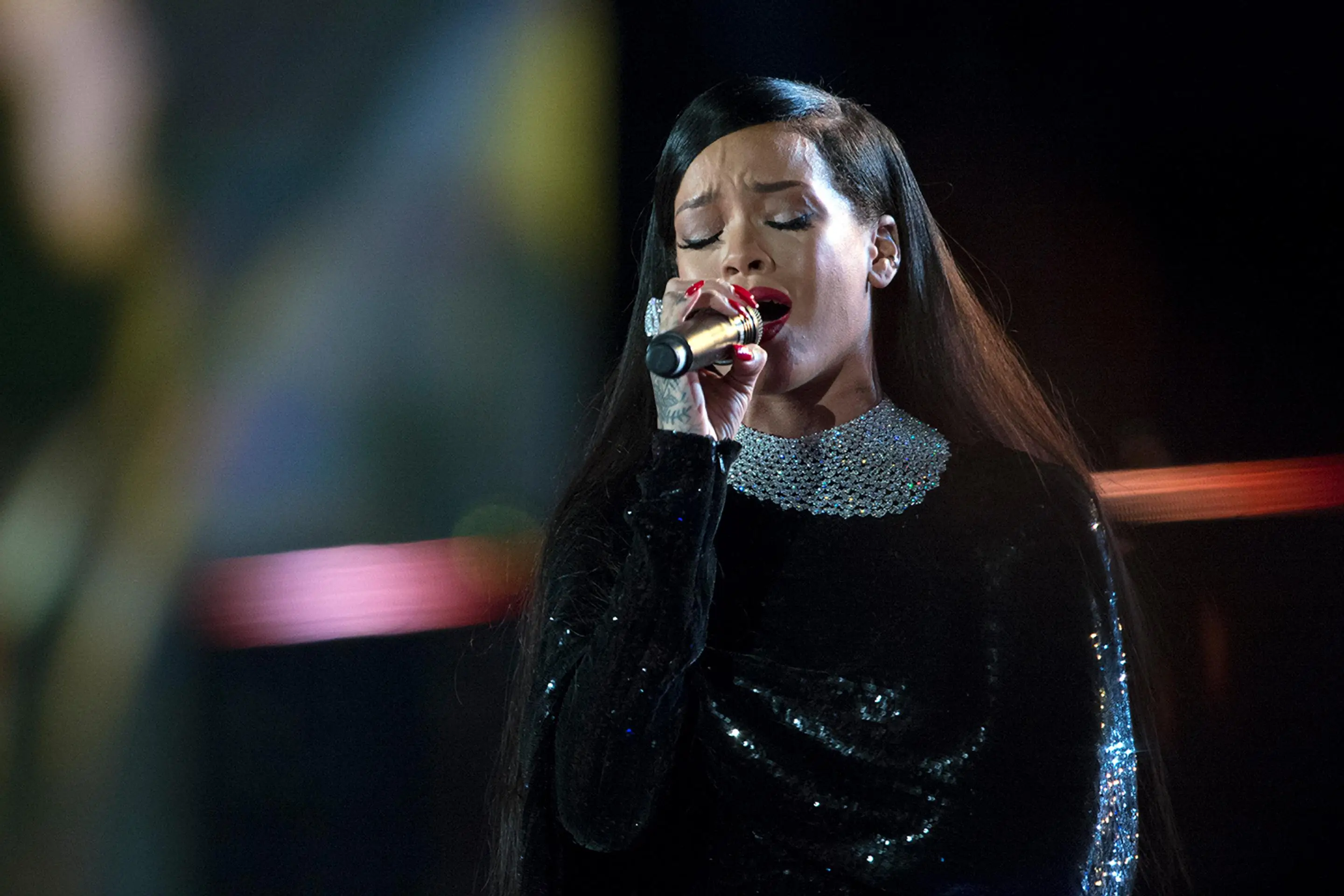 Rihanna performs during the Concert for Valor November 11, 2014, in Washington, D.C.