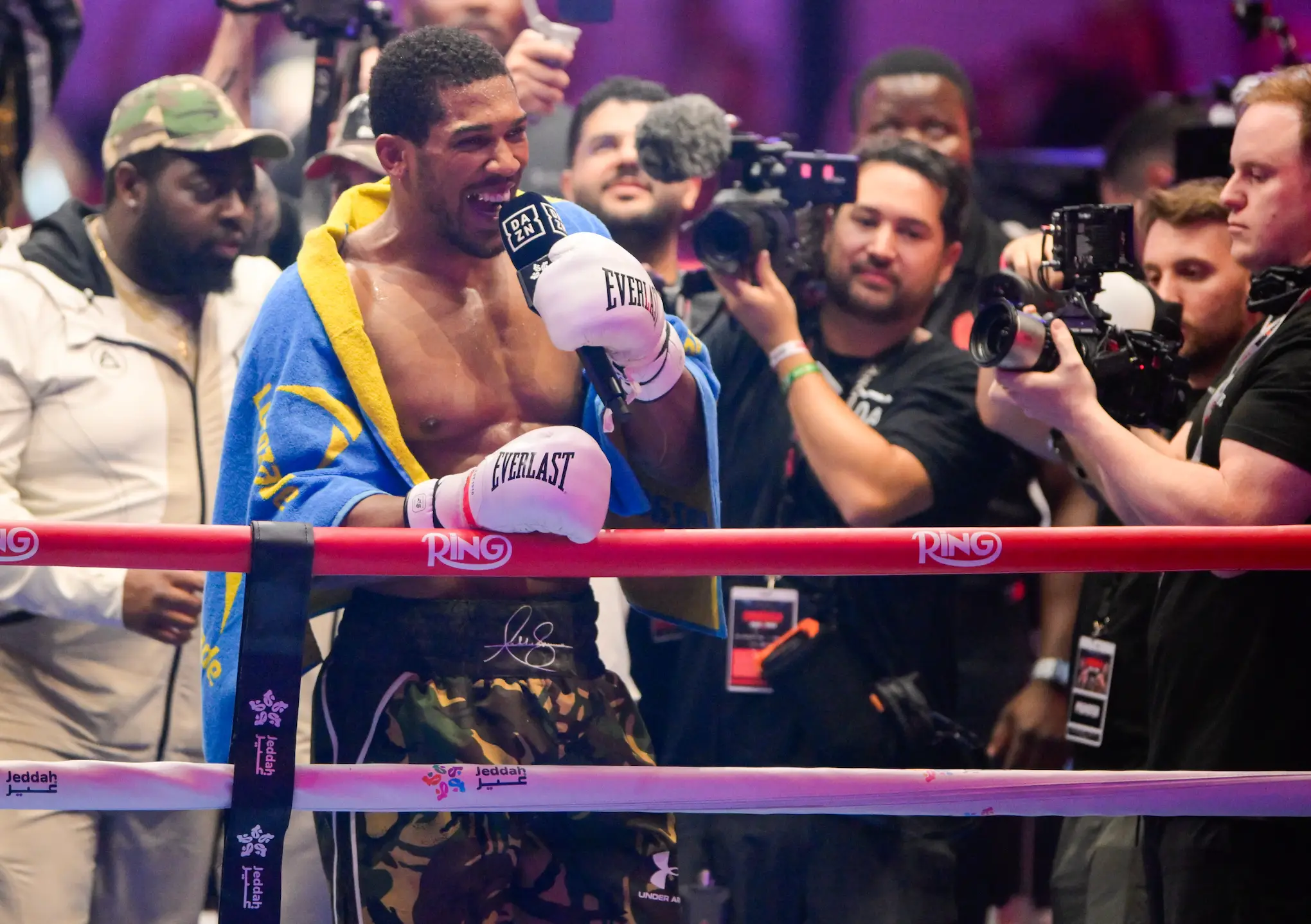 Anthony Joshua called out Tyson Fury (Khalid Alhaj/MB Media/Getty Images)