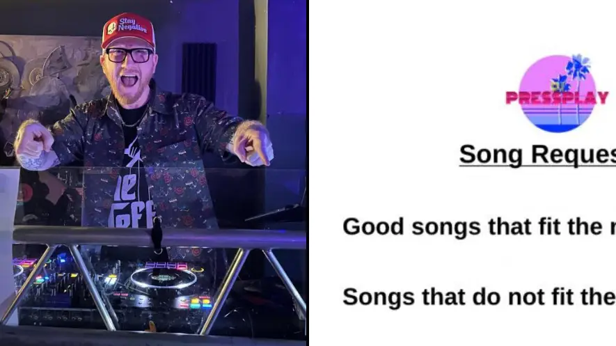 Nightclub DJ has song request price list for specific tracks with most annoying costing £1,000