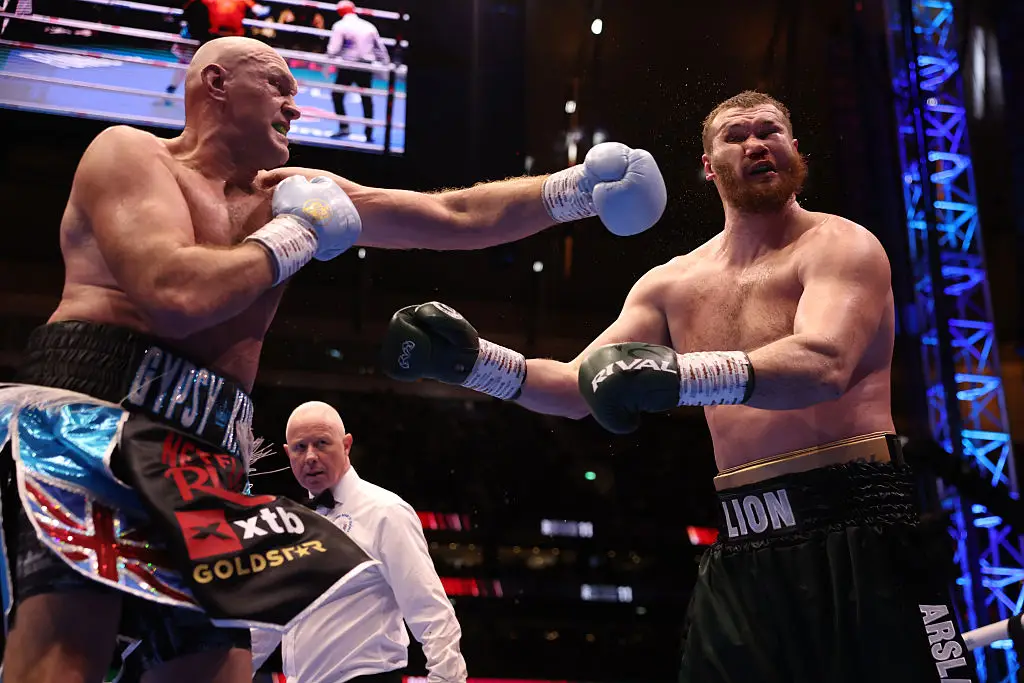 Fury secured a points victory over his Russian opponent (Mark Robinson/Getty Images)