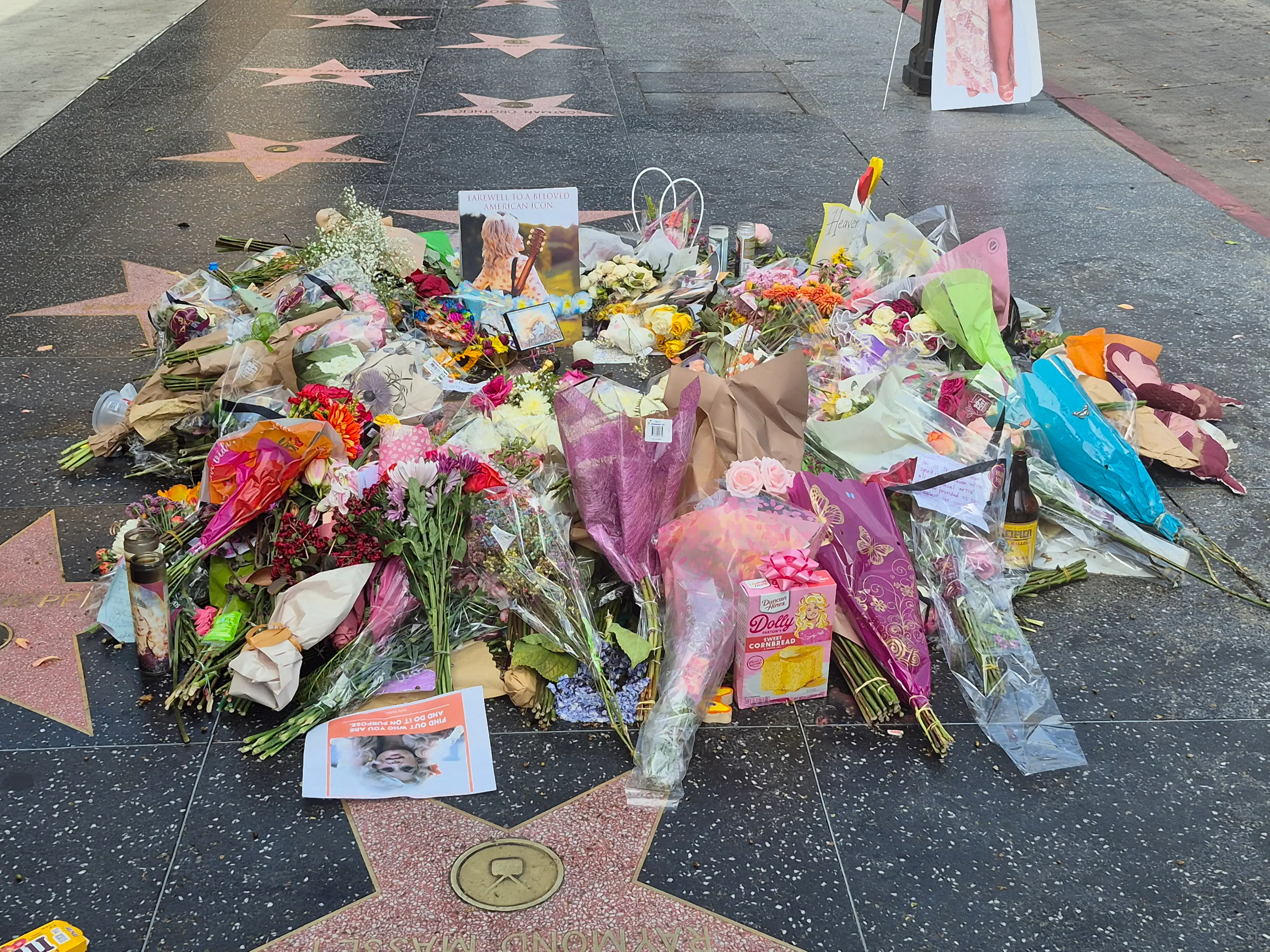 Tributes had piled up at the star (Slick/Star Max/GC Images)