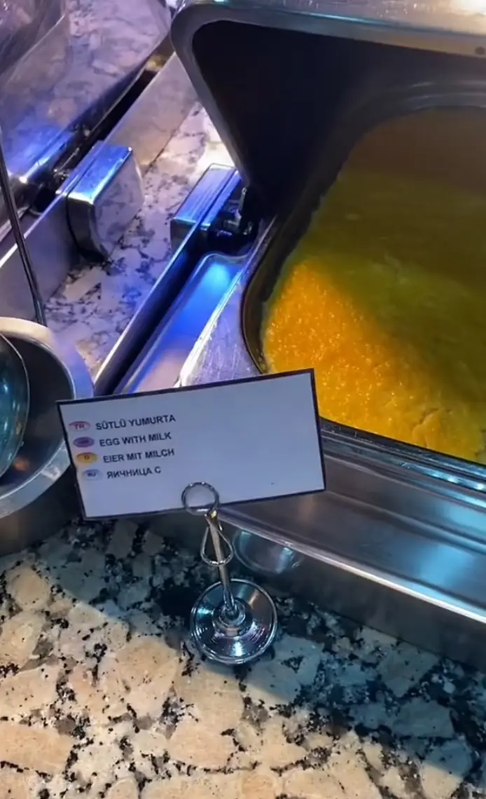 She wasn't happy with soup for breakfast. TikTok/ @thisonetimeinturkey