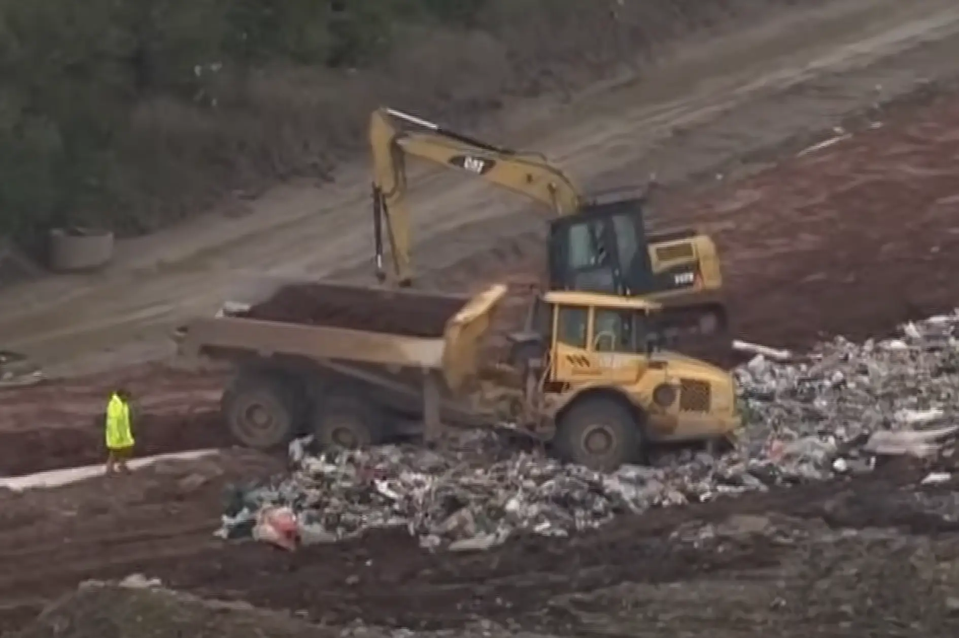 The recycling centre site.