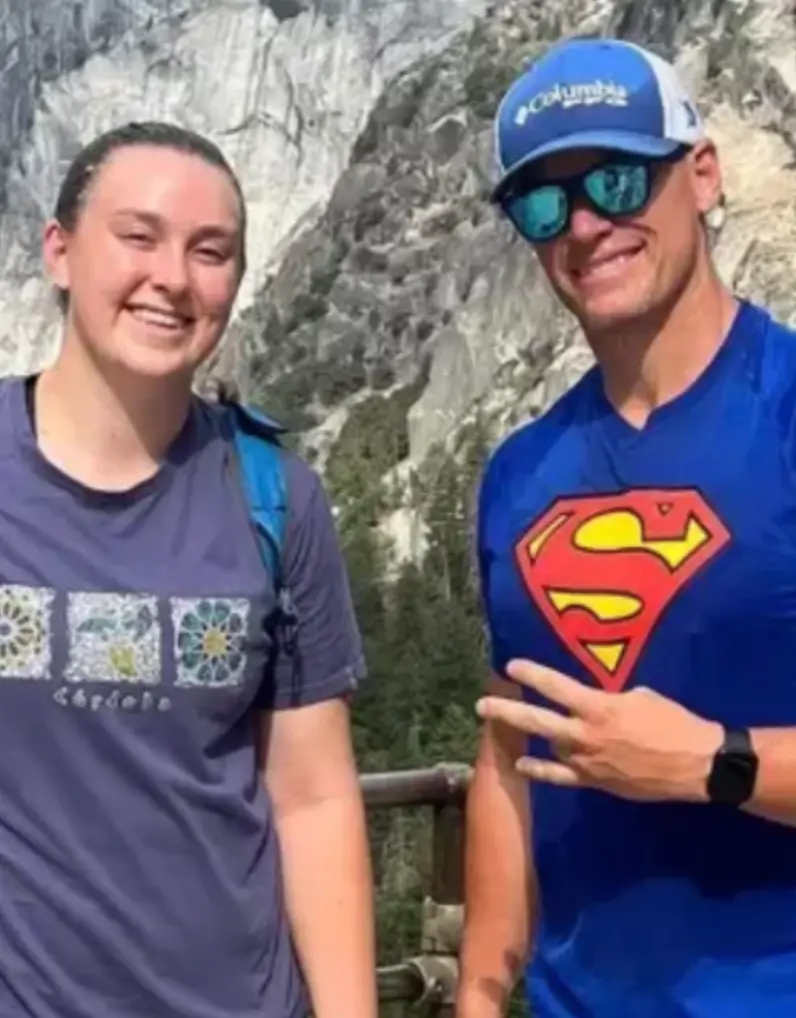 Grace had warned her dad that she was slipping before she lost her footing. (Jonathan Rohloff/Facebook)