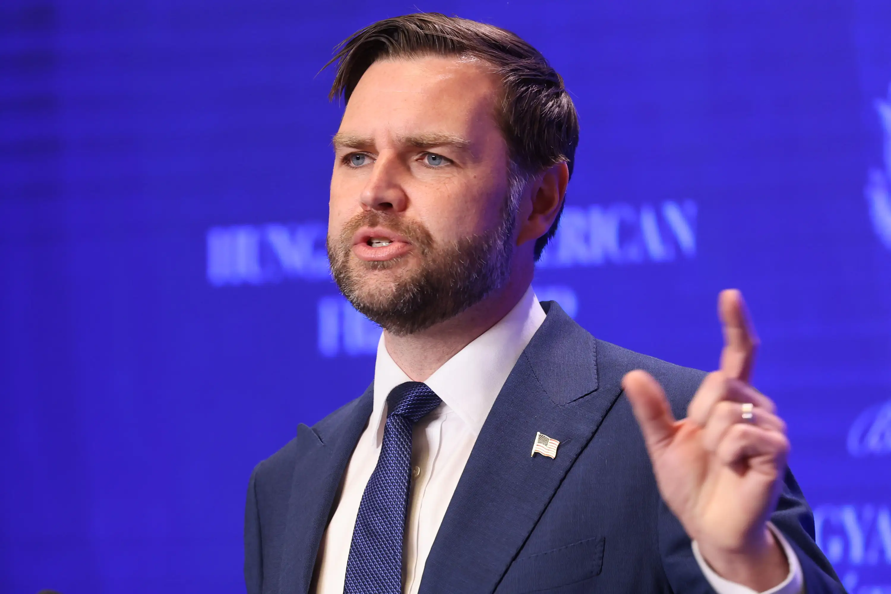 JD Vance's remarks were non-threatening, says the White House (Janos Kummer/Getty Images)