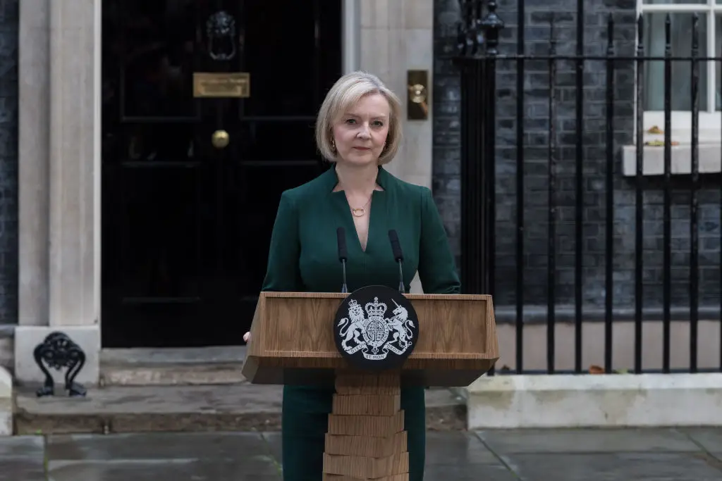 Truss' time in No.10 was short-lived. (Wiktor Szymanowicz/Anadolu Agency via Getty Images)