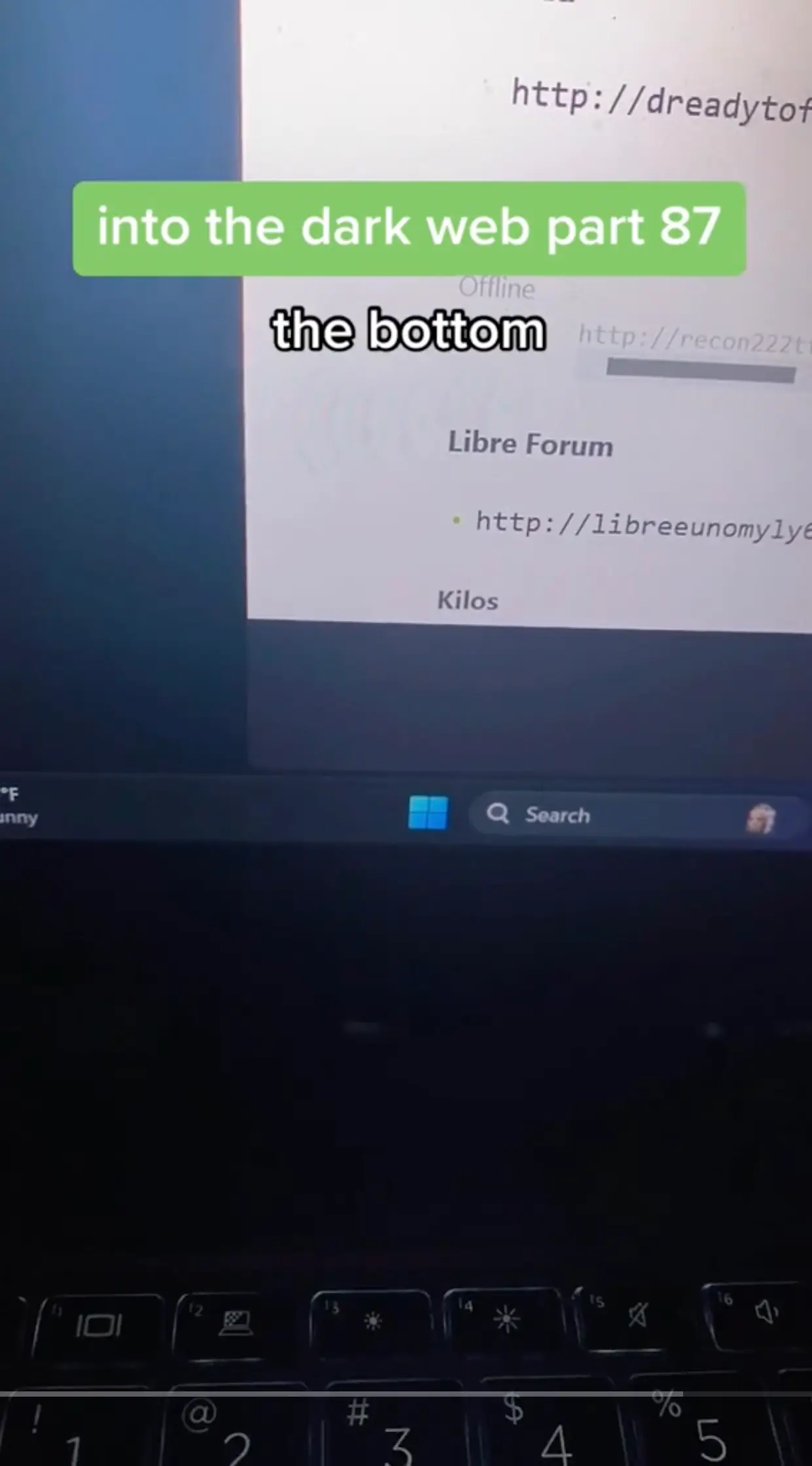 He explained that the Tor Browser found a way to keep 'everyone in the same subset of resolutions' (TikTok/@thunder_keck)