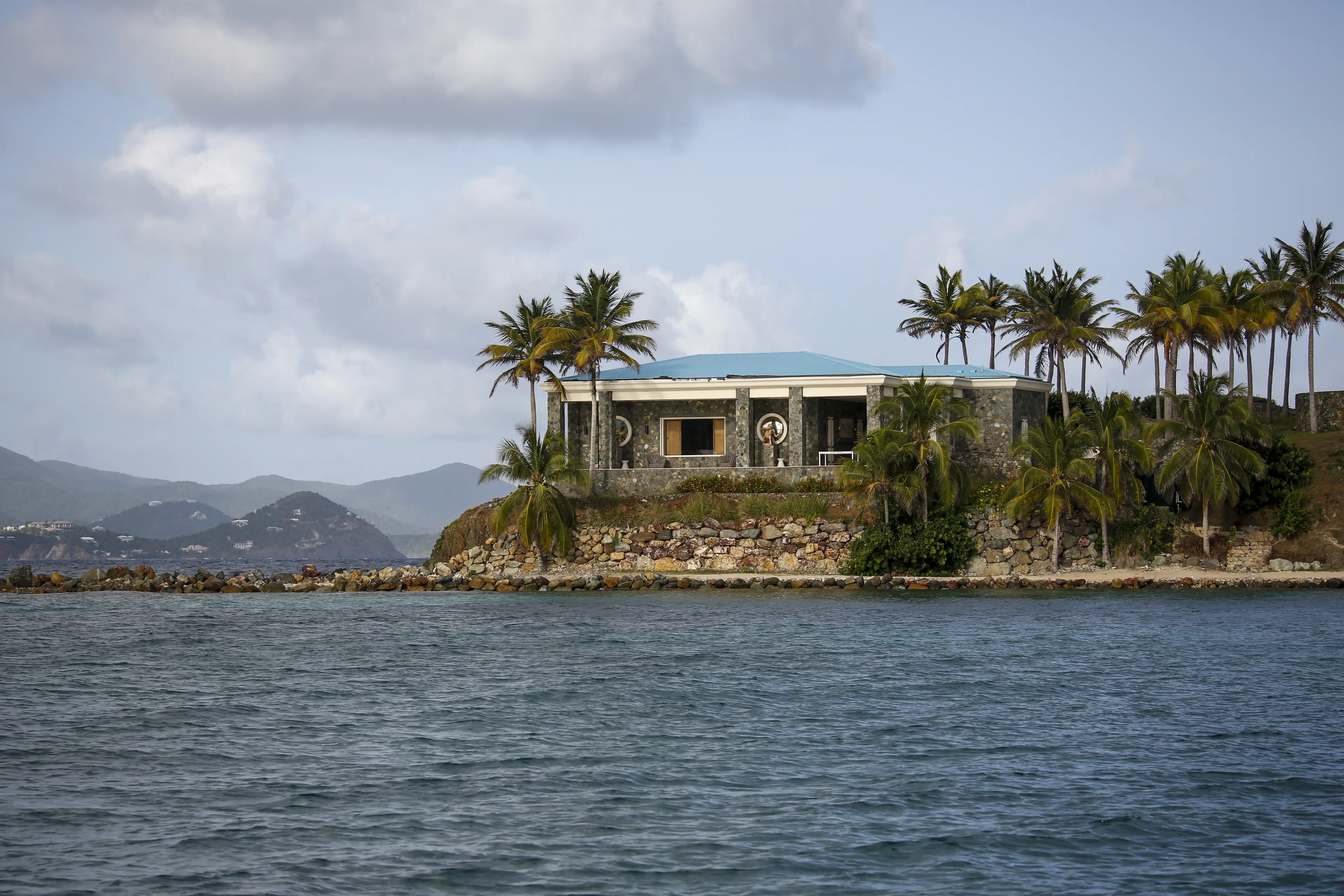 The sexual abuse survivor was taken to Epstein's notorious island, where she was abused for two-years (Marco Bello/Bloomberg via Getty Images)