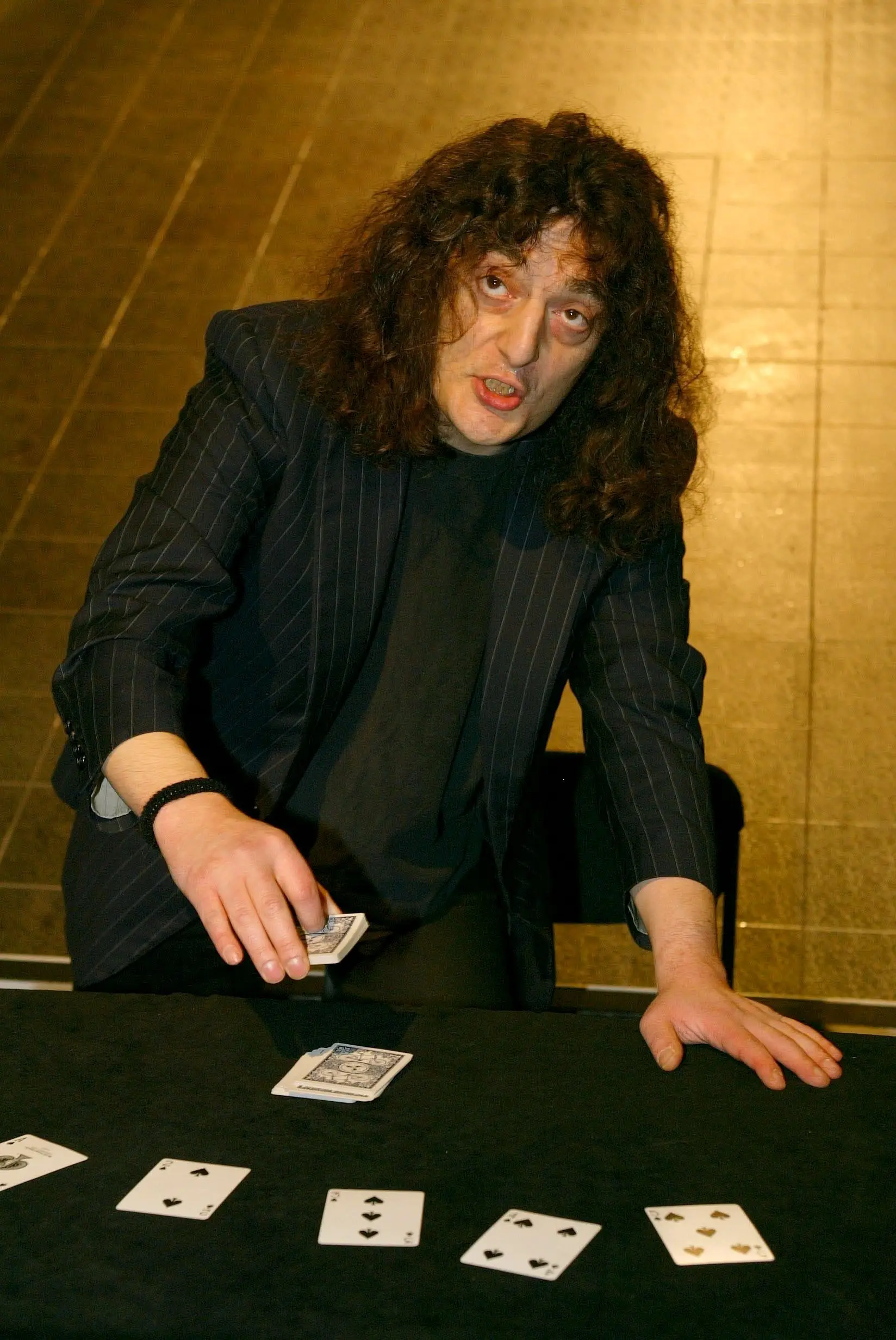 It is unclear if the magician and comedian used a prop penis.