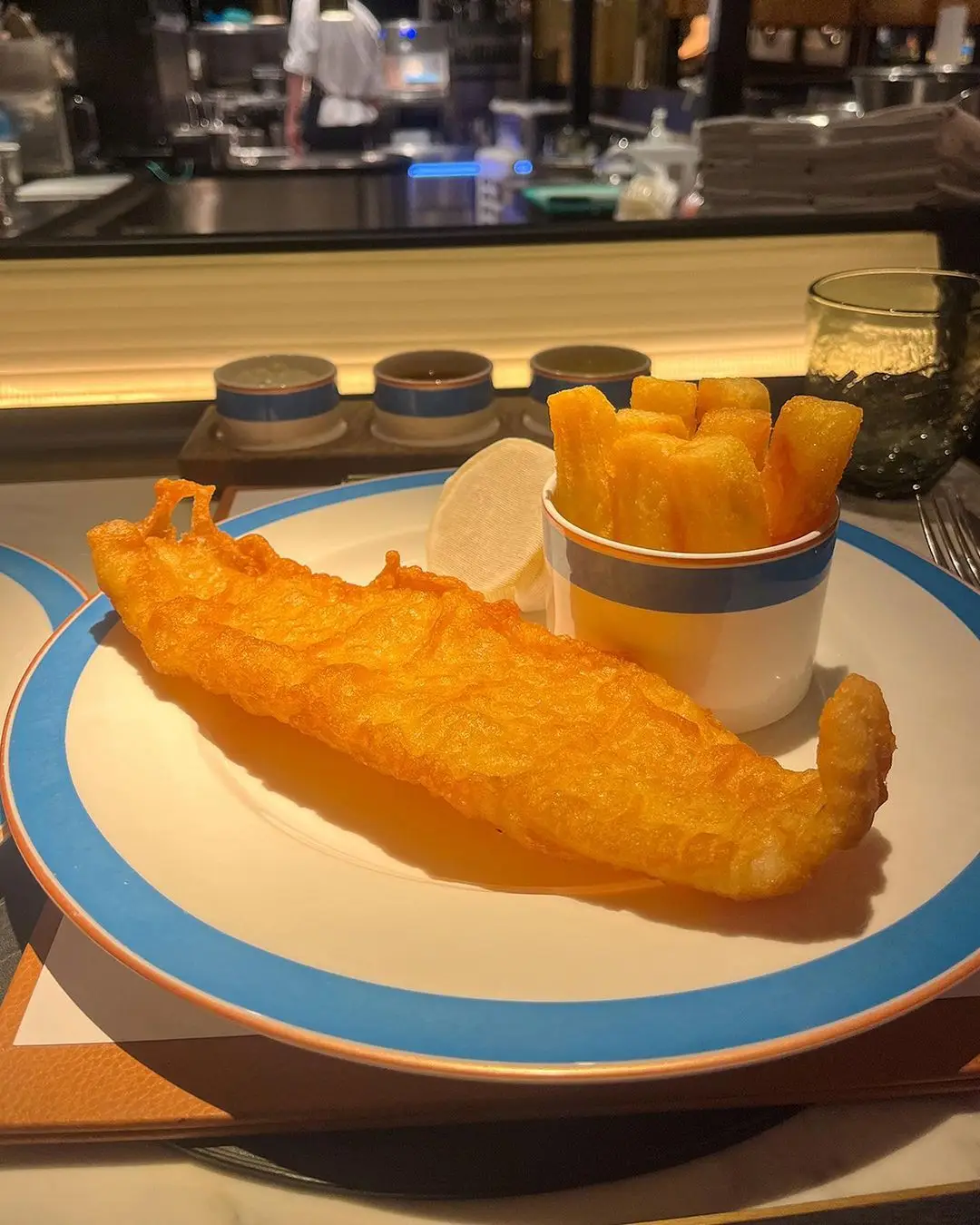 Tom Kerridge's fish and chips.