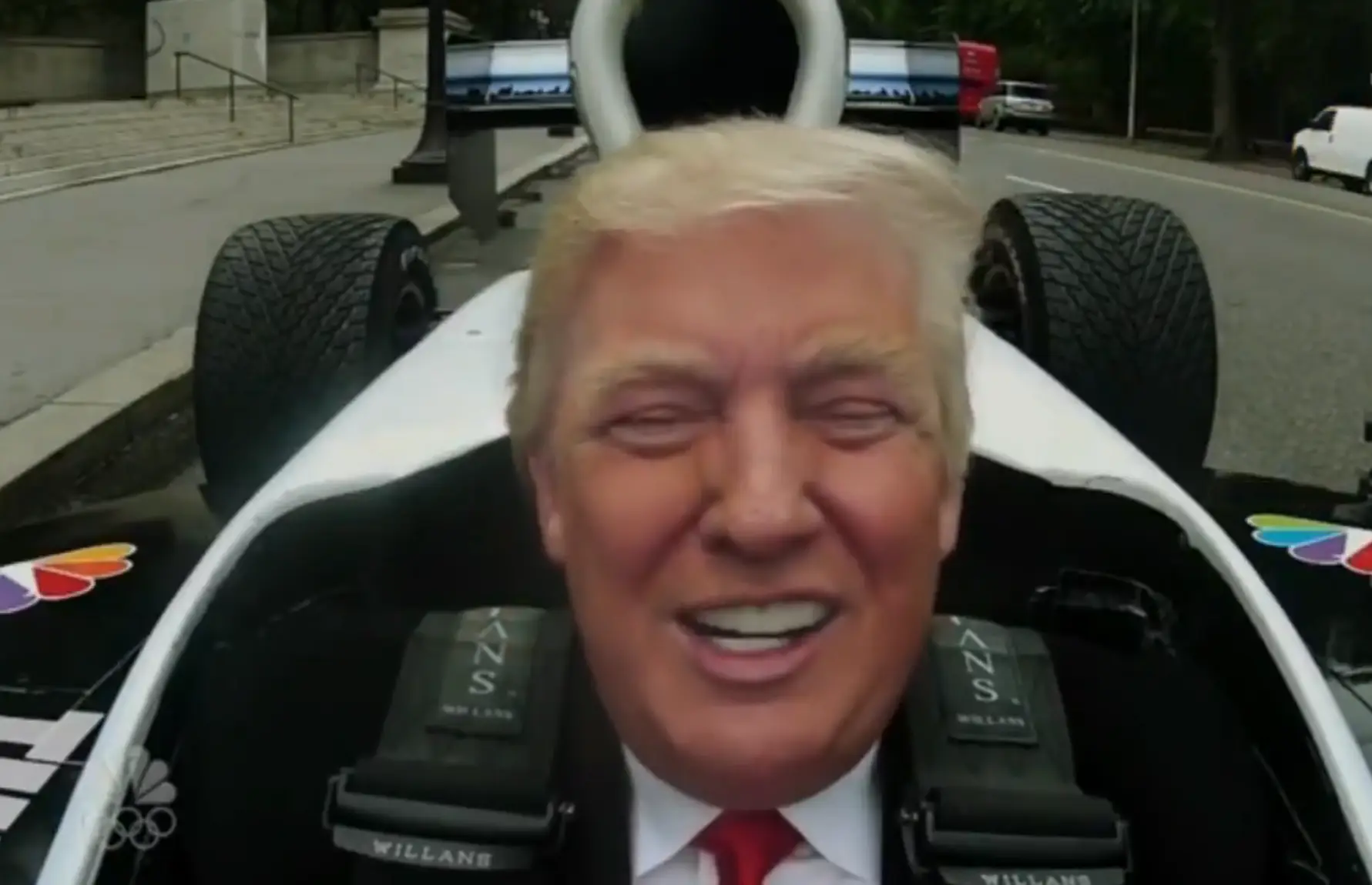 It's been a while since there's been anything resembling a funny side to Donald Trump (NBC)