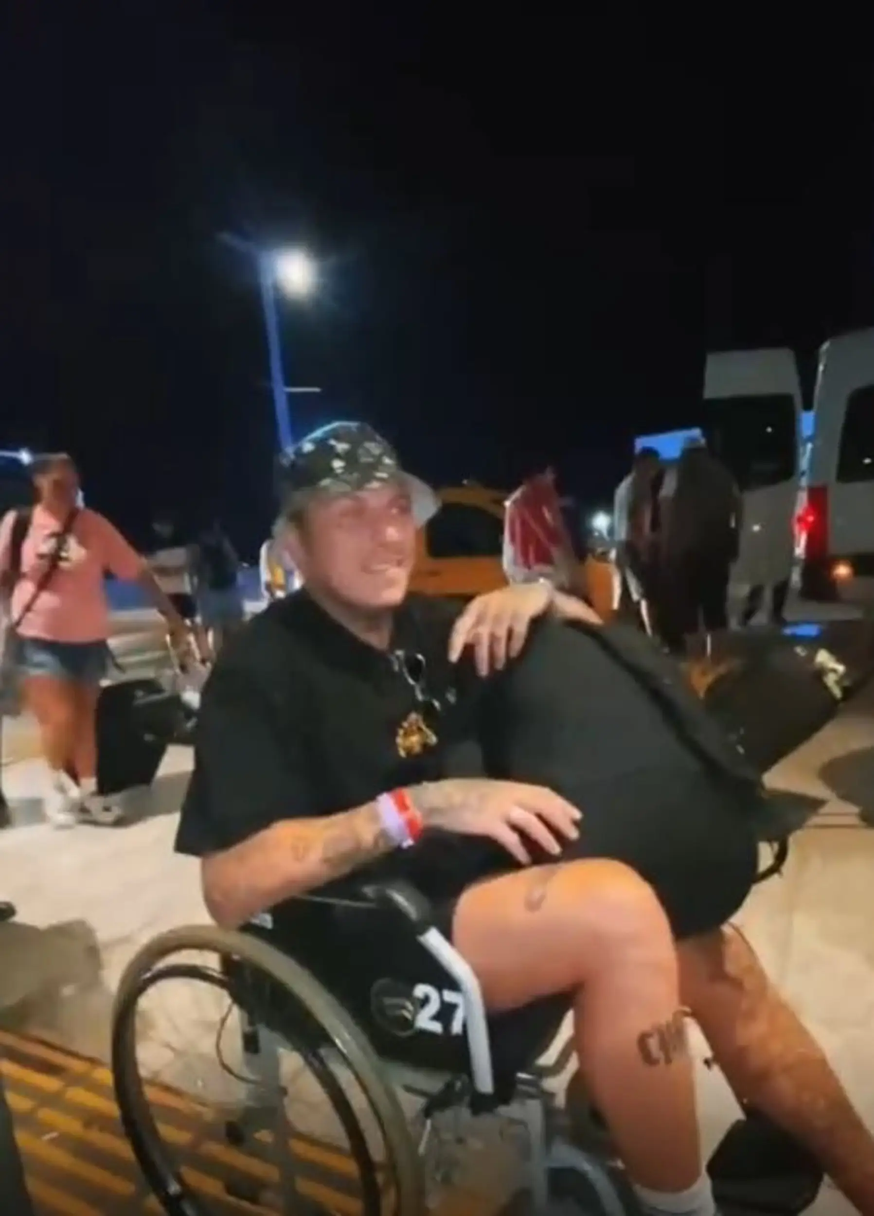 Wolf Jenkins pretended to have a sprained ankle to skip the queues for his flight.