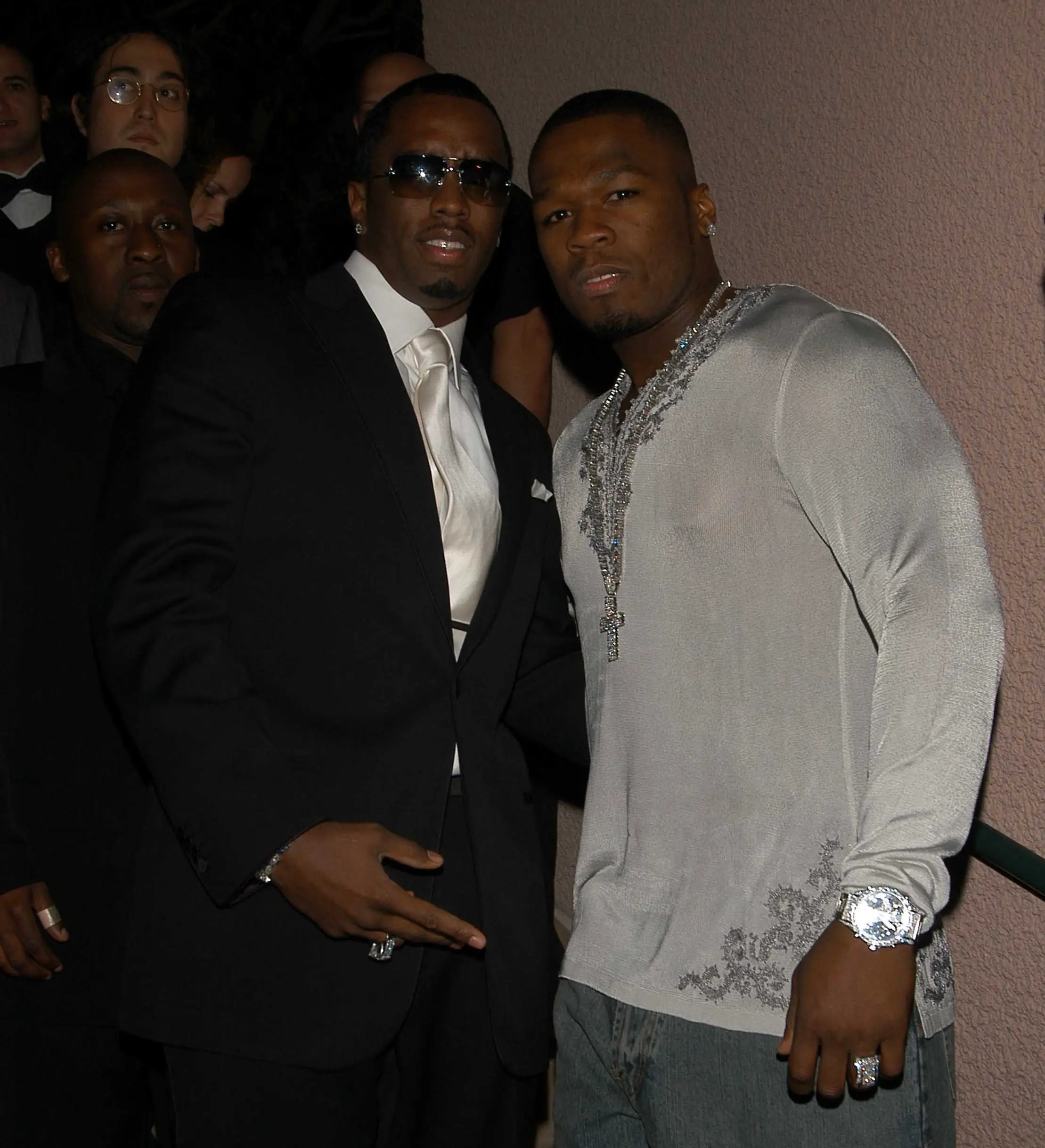 The rappers, pictured together in 2004, aren't exactly best pals (Chance Yeh /Patrick McMullan via Getty Images)