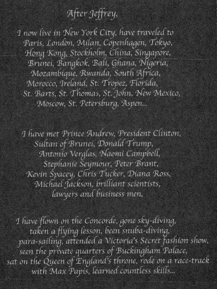 She wrote of the people she met (House Oversight Committee)