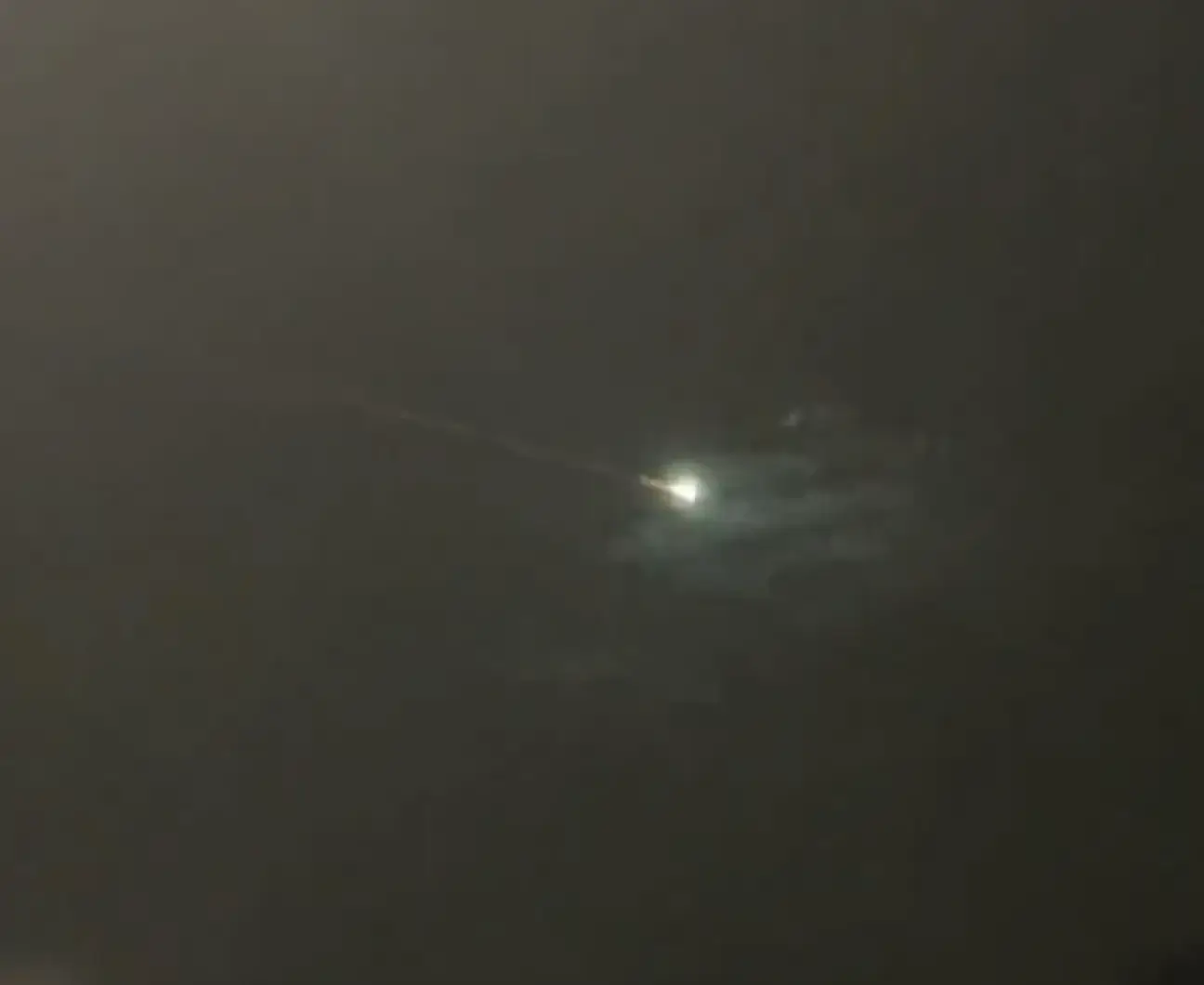 It seems it wasn't a meteor after all.