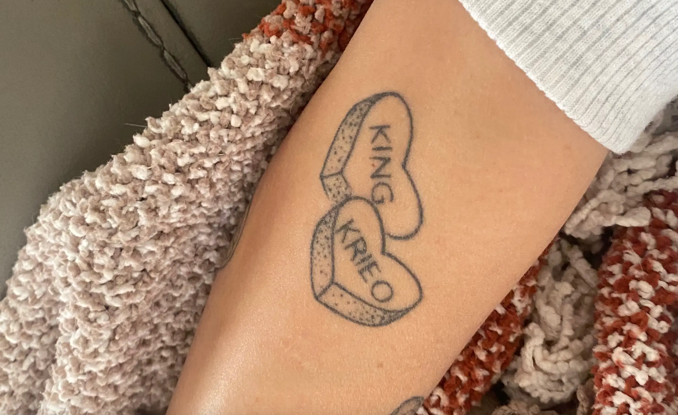 Shayna has both King and Krieo's names tattooed (GoFundMe)