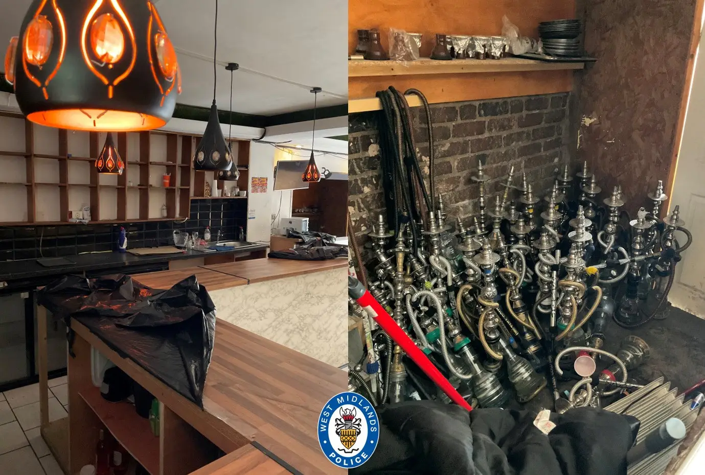 The bar was stocked with alcohol despite having no permission to sell alcohol.