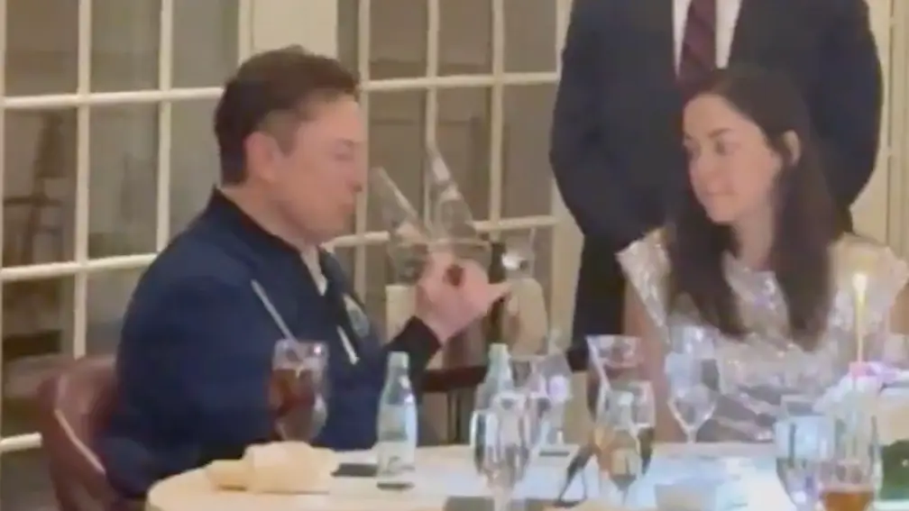 People left confused after viewing viral clip of Elon Musk’s dinner table actions