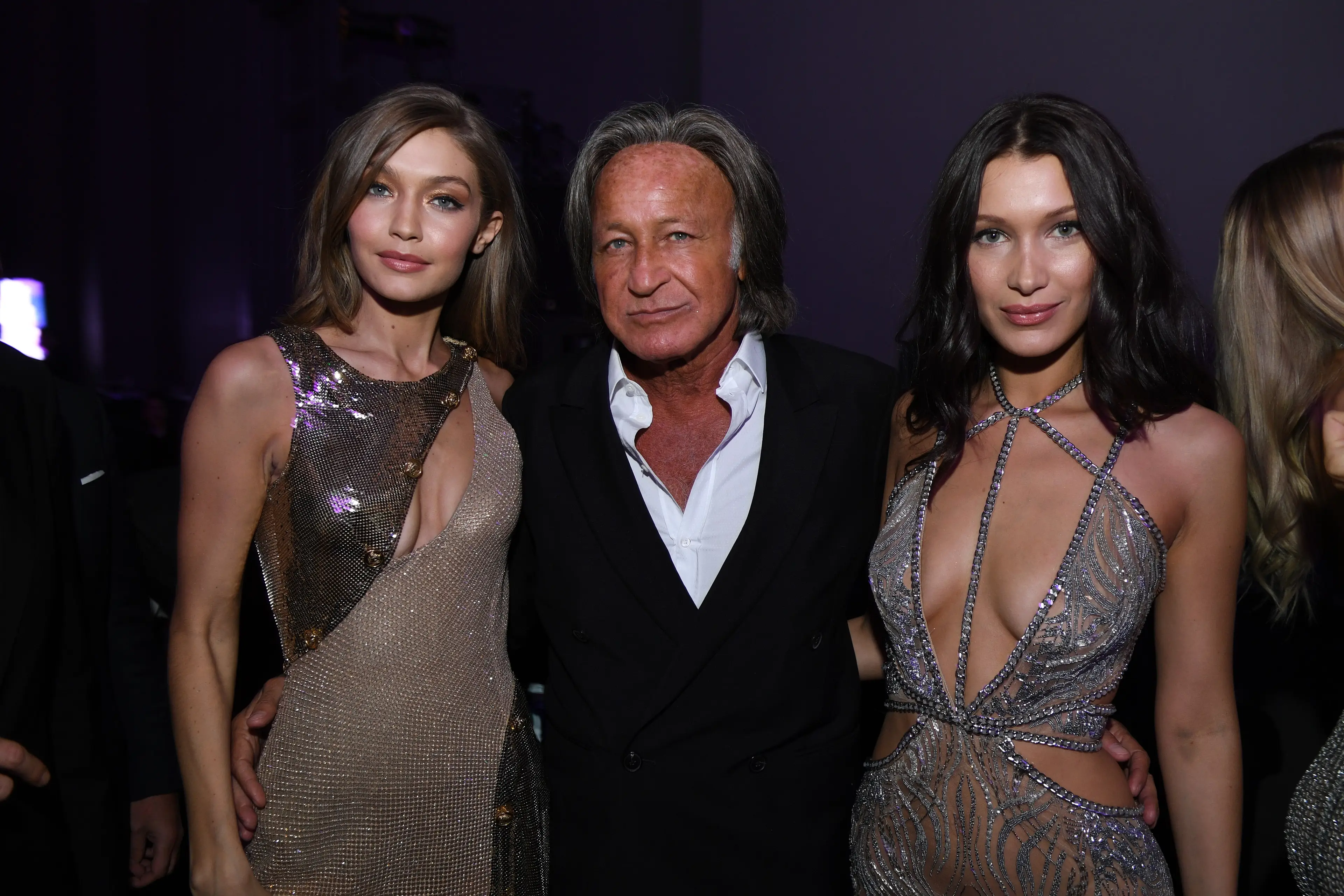 Gigi, Mohamed and Bella Hadid (Dimitrios Kambouris/Getty Images for Victoria's Secret)