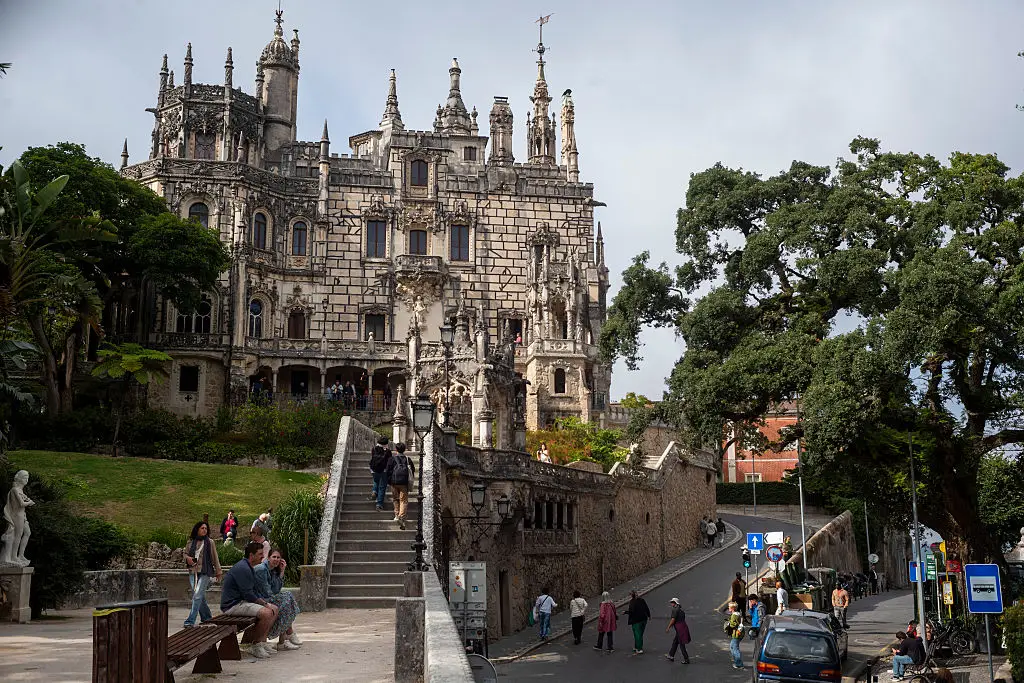 The wedding is apparently meant to be taking place at Quinta da Regaleira, but it's still open to the public today (Andrzej Iwanczuk/NurPhoto via Getty Images)
