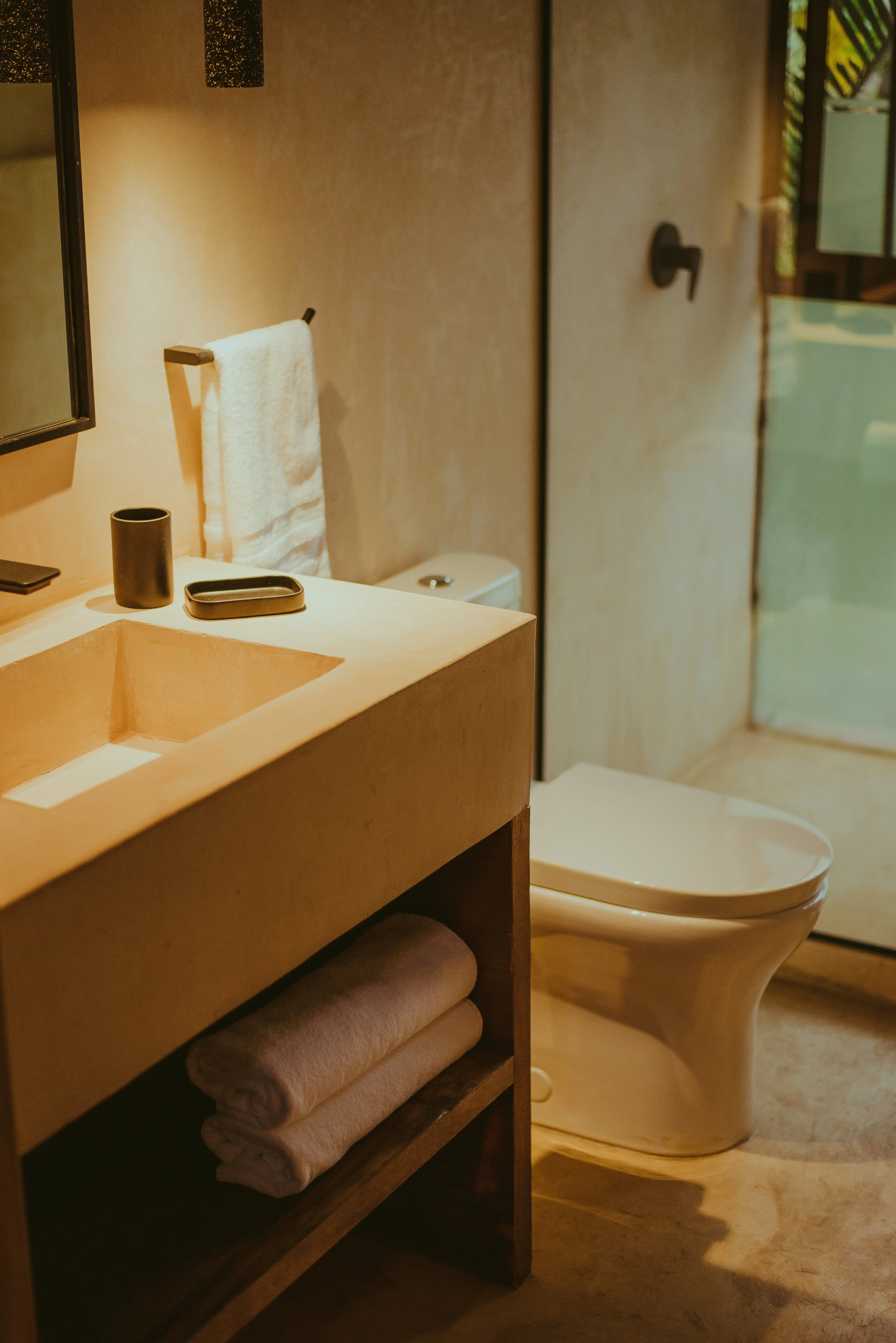 Flushing with the lid down helps to minimise the spread of water droplets that could carry germs.