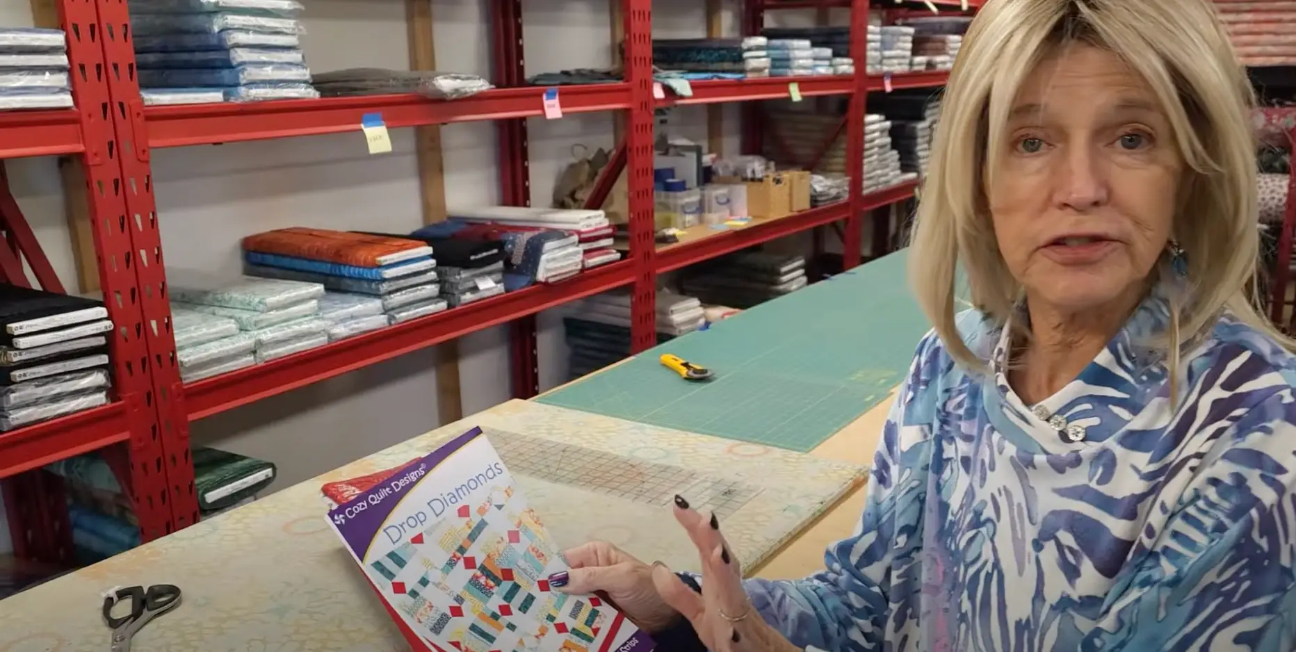 Donna's final video was uploaded, though her husband finished it off (YouTube/Jordan Fabrics)