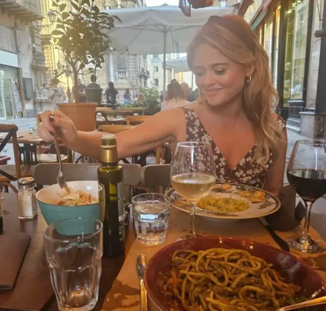 Emily Atack is expecting her first child with her nuclear scientist boyfriend.