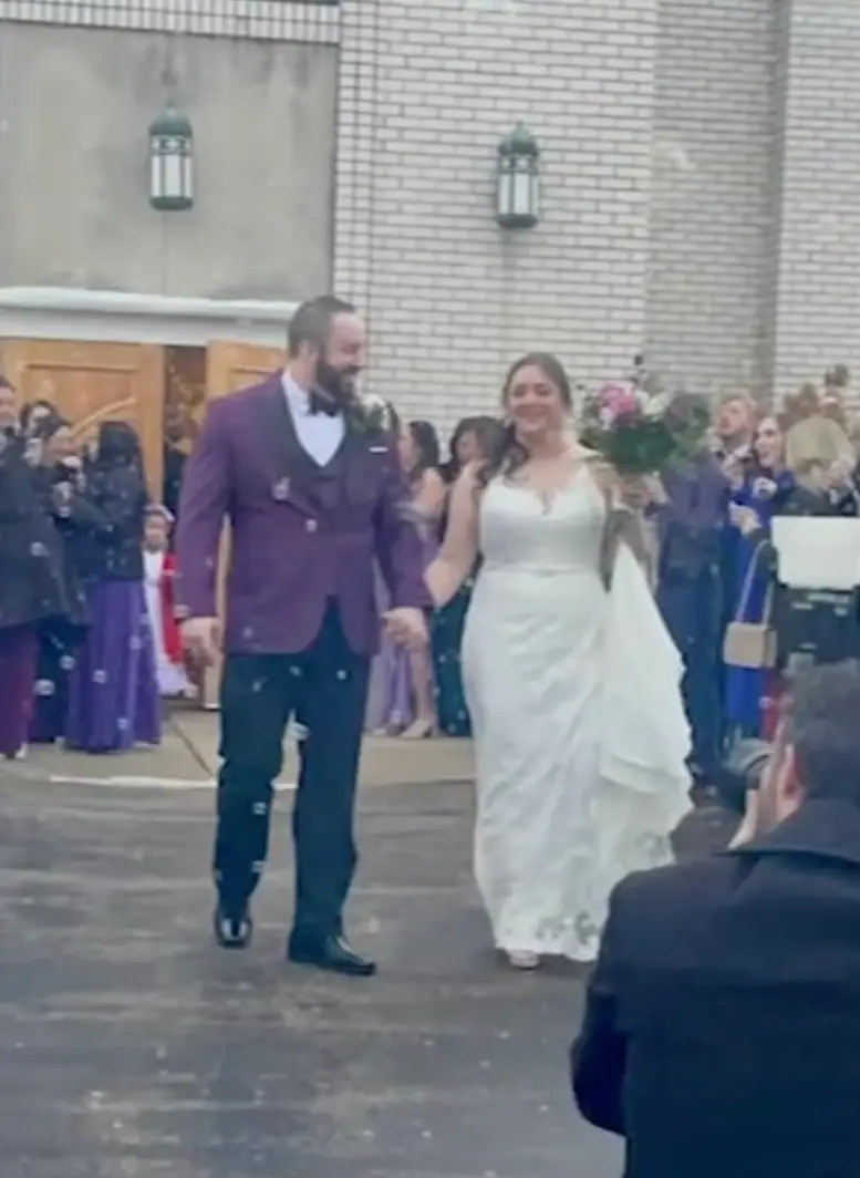 The couple found out the devastating news moments after saying 'I do' (ABC News/Tom Davis and Eleni Vrettos)