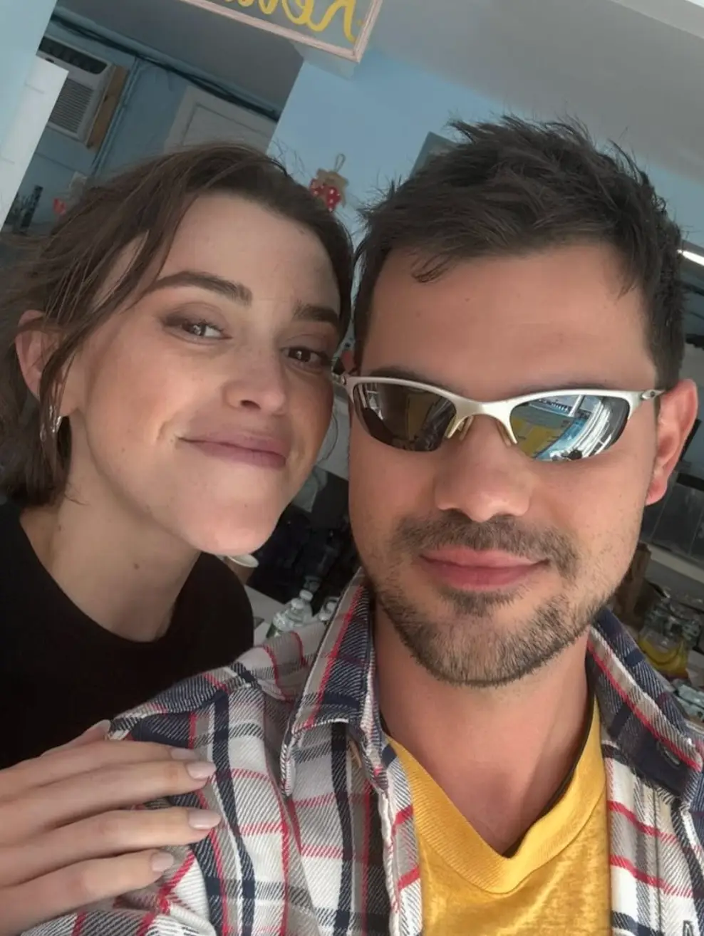 The happy couple are no strangers to posting about their relationship online (Instagram/taylorlautner)