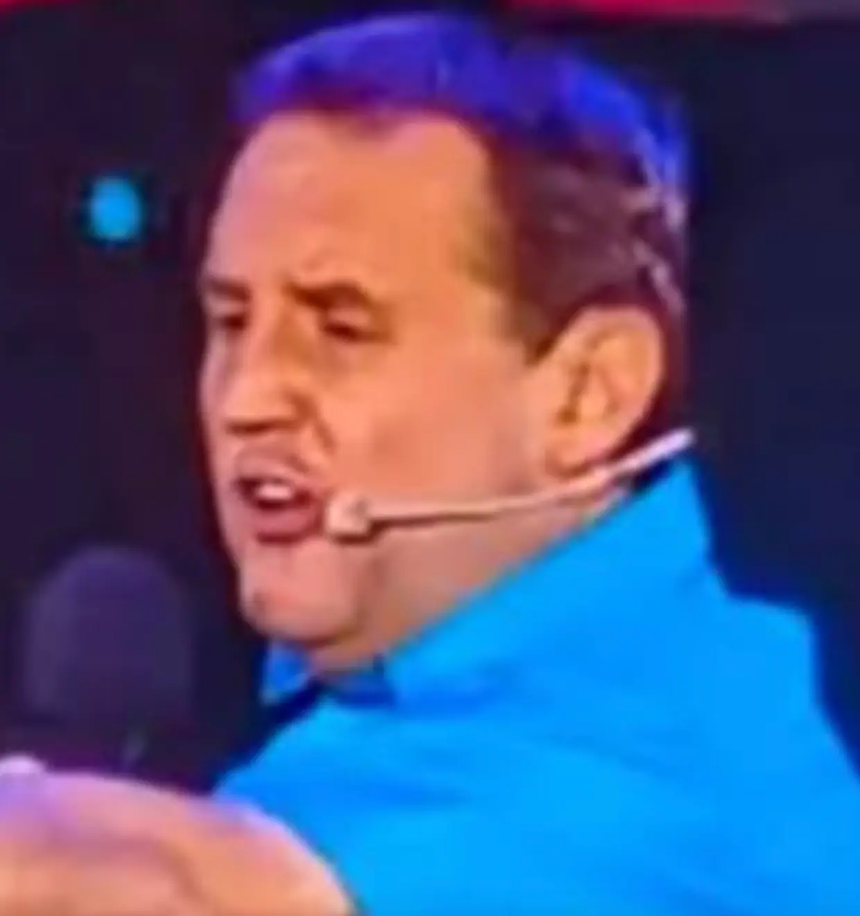 Kay said that he saw Savile quickly lick the back of the executive producer's hand.