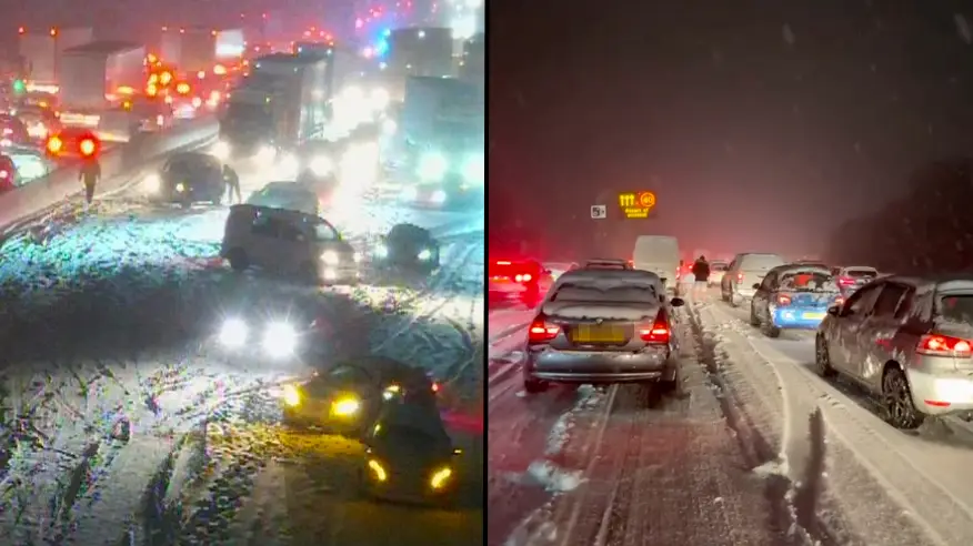 Brits warned not to travel as snow and freezing temperatures cause chaos
