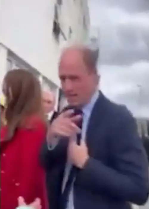 Prince William promised to chat again with the Nain the next time he's up in North Wales.