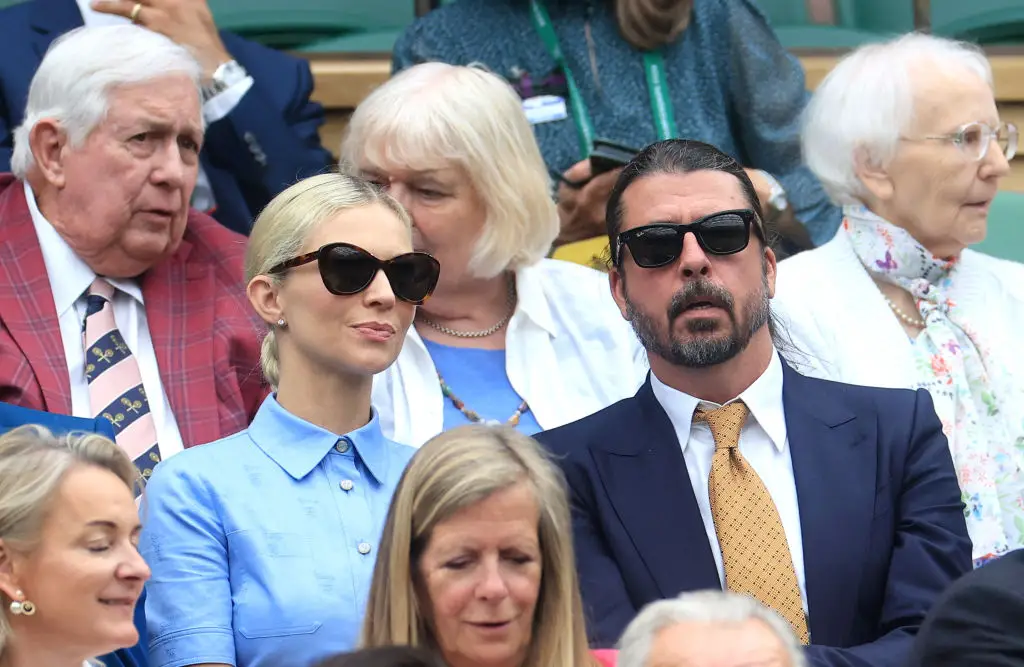 Dave Grohl attended Wimbledon with his wife this summer (Sean M. Haffey/Getty Images)