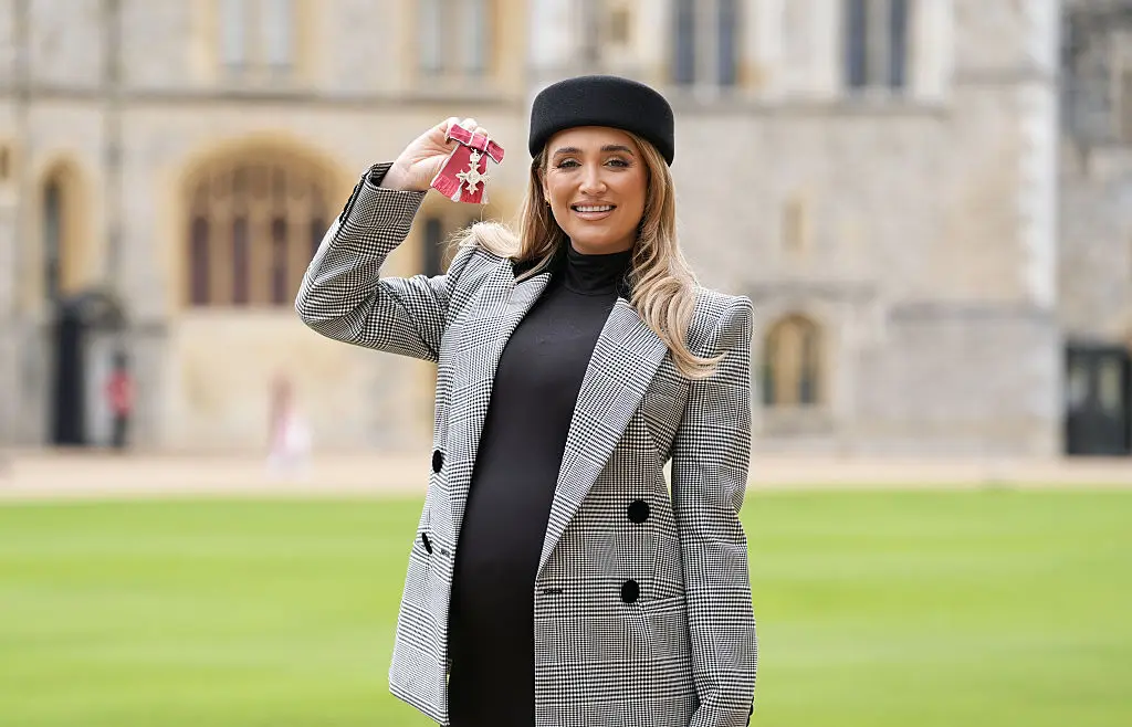 Georgia Harrison was awarded an MBE last year (Andrew Matthews - Pool/Getty Images)