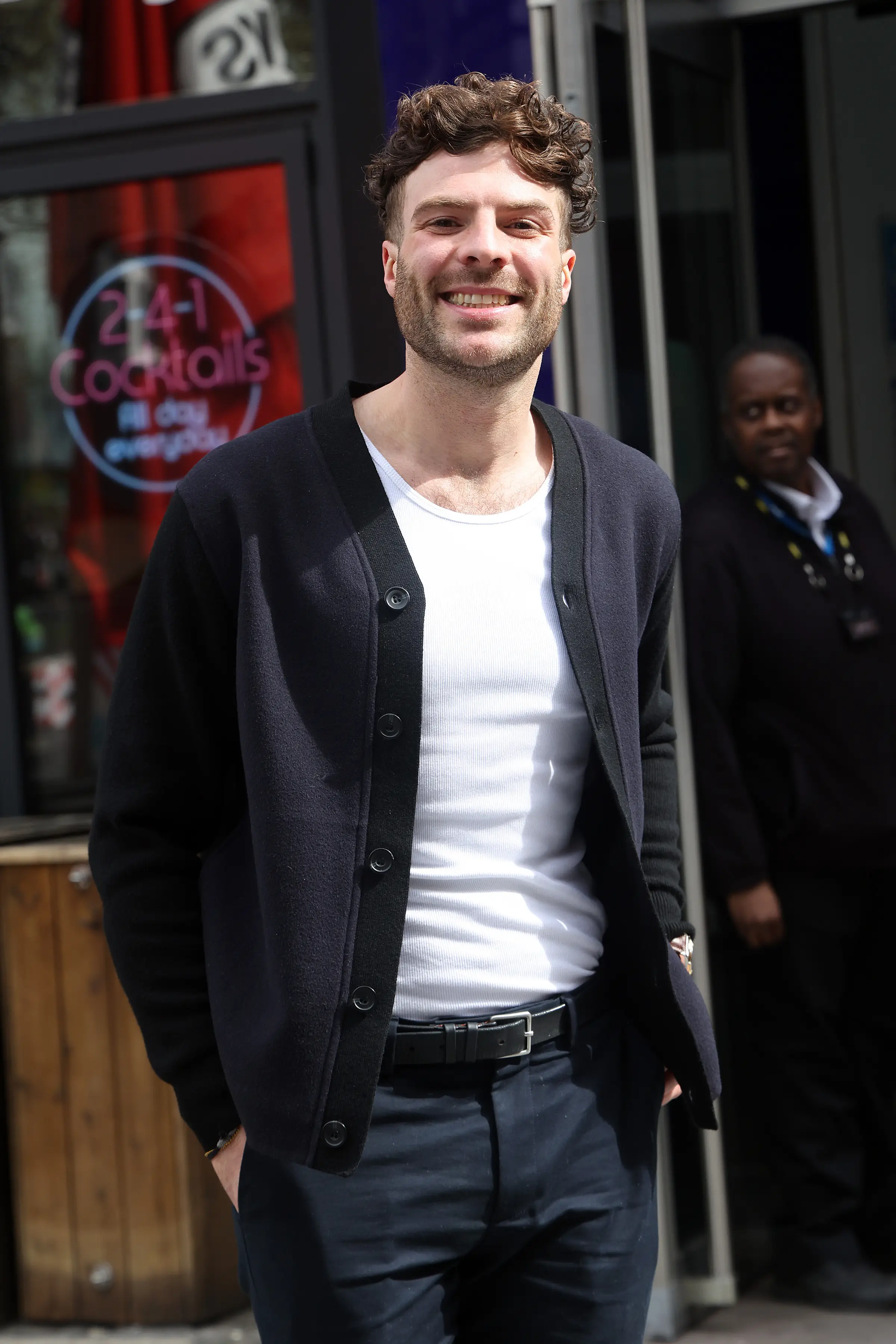 The radio star praised the 'heroes' who pulled himself and the Labrador to safety (Neil Mockford/GC Images)