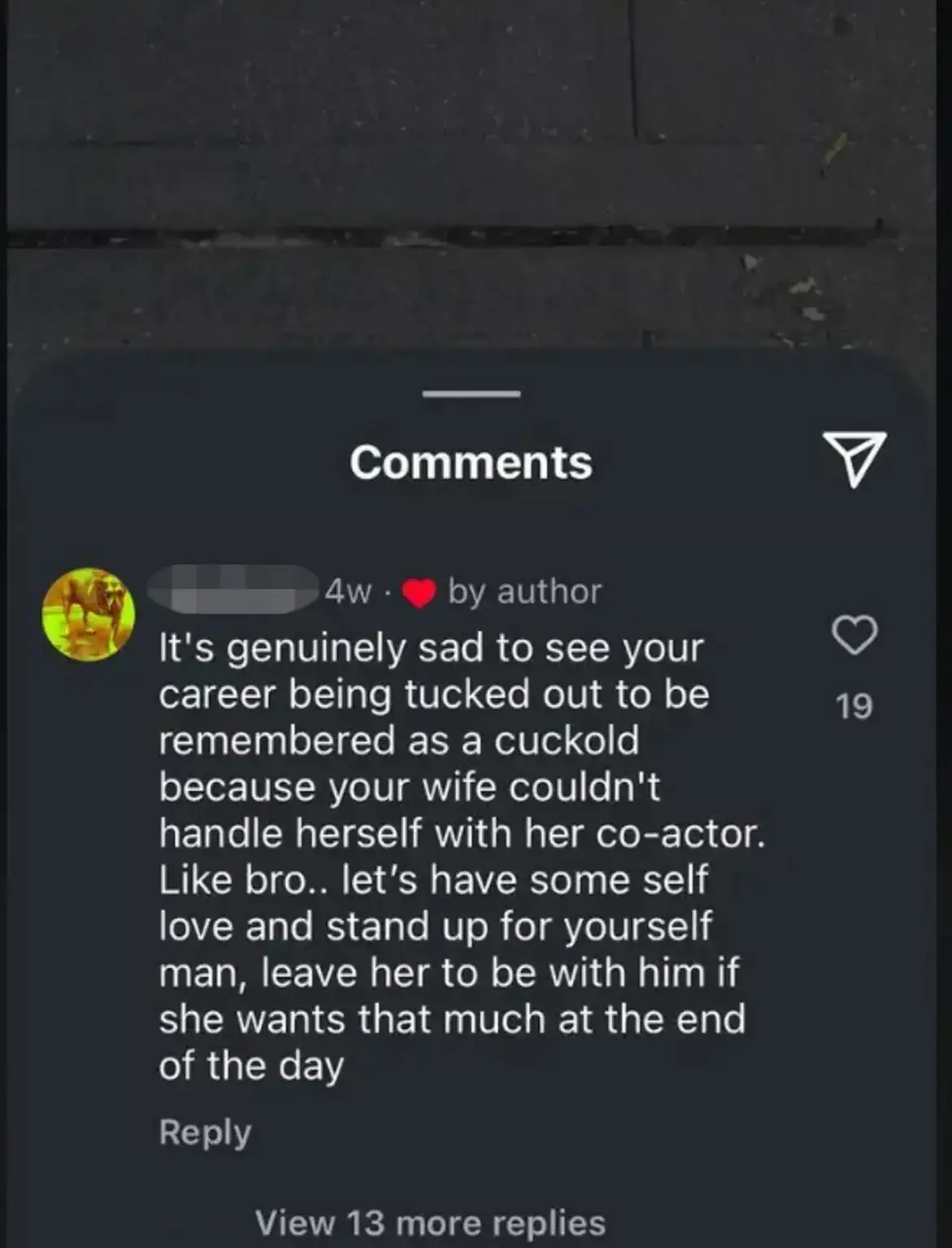 Jason Ralph, the husband of Superman star Rachel Brosnahan, allegedly liked the comment (Instagram)