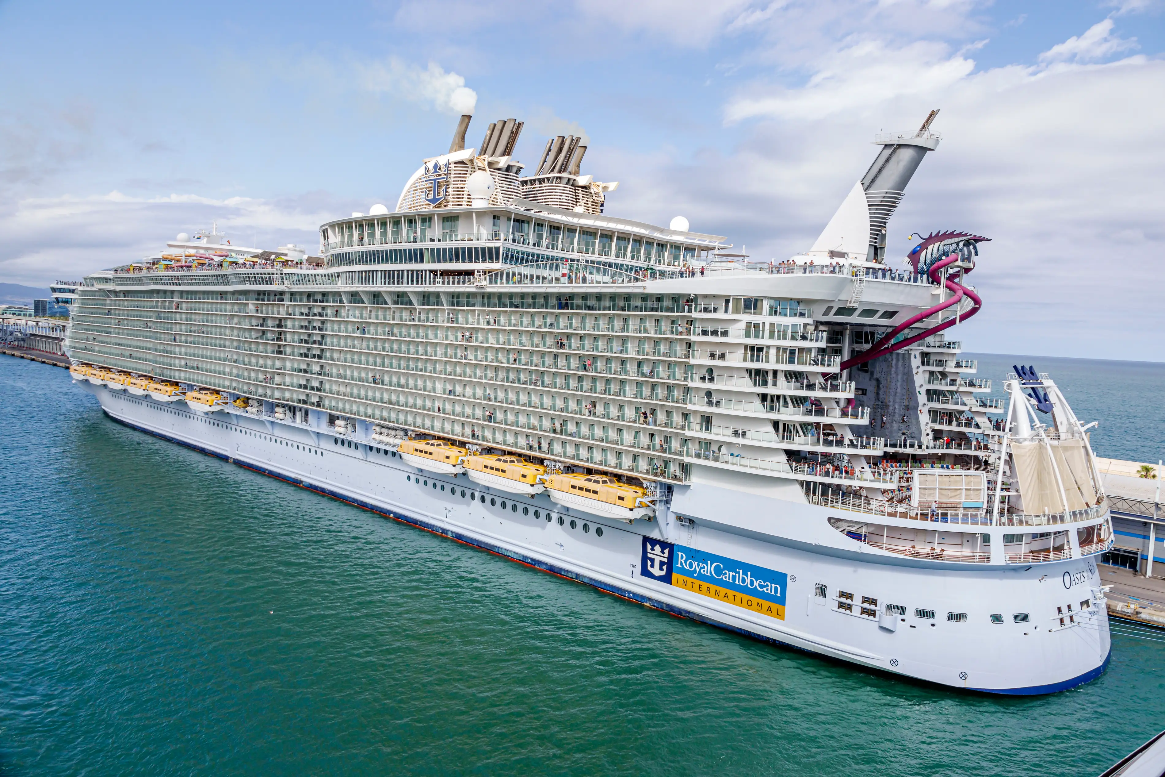 The Oasis of the Seas cruise ship was in Aruba when the weapon was found on a passenger (Jeffrey Greenberg/Universal Images Group via Getty Images)