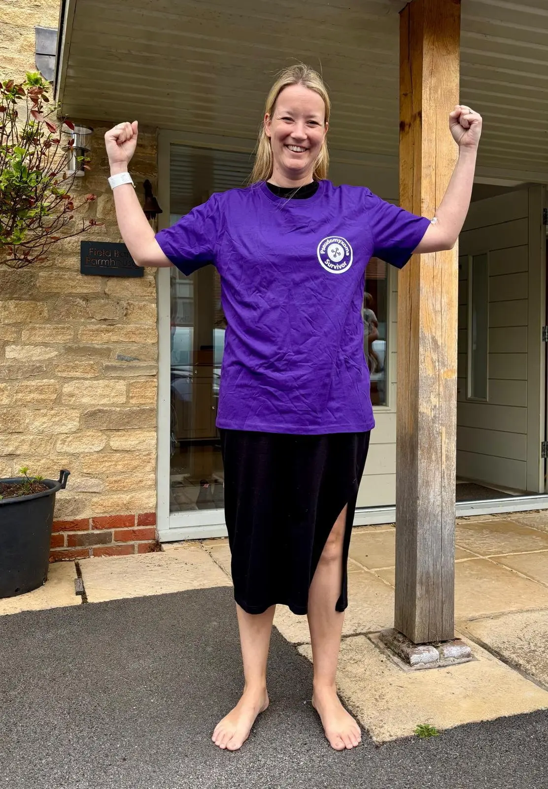 Claire has since decided to give back, raising over £16k for the charity Pseudomyxoma Survivor
(SWNS)