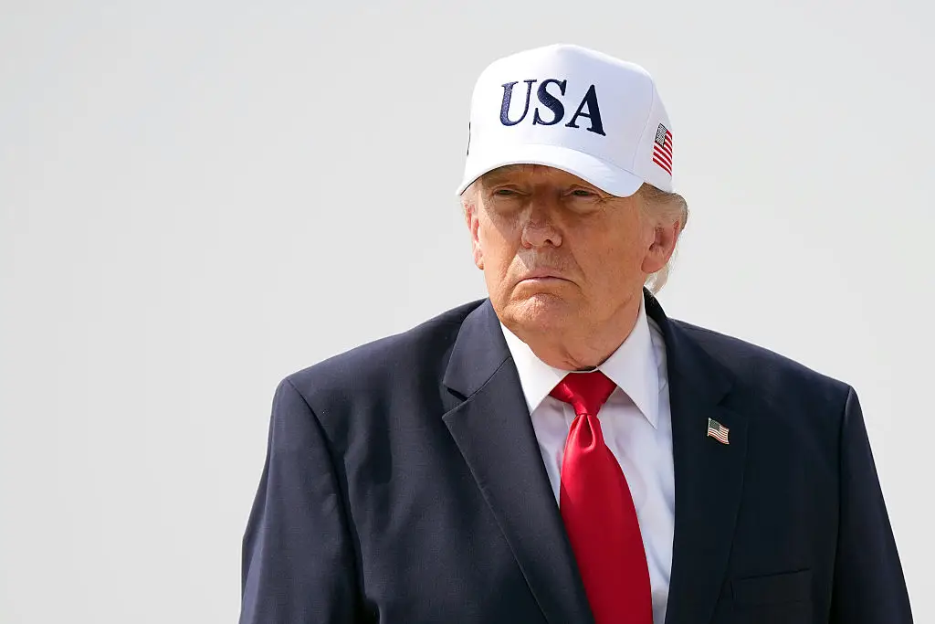 Donald Trump was seemingly 'trolled' by Belgium players after their 4-1 victory against the USA (Andrew Harnik / Staff / Getty Images)