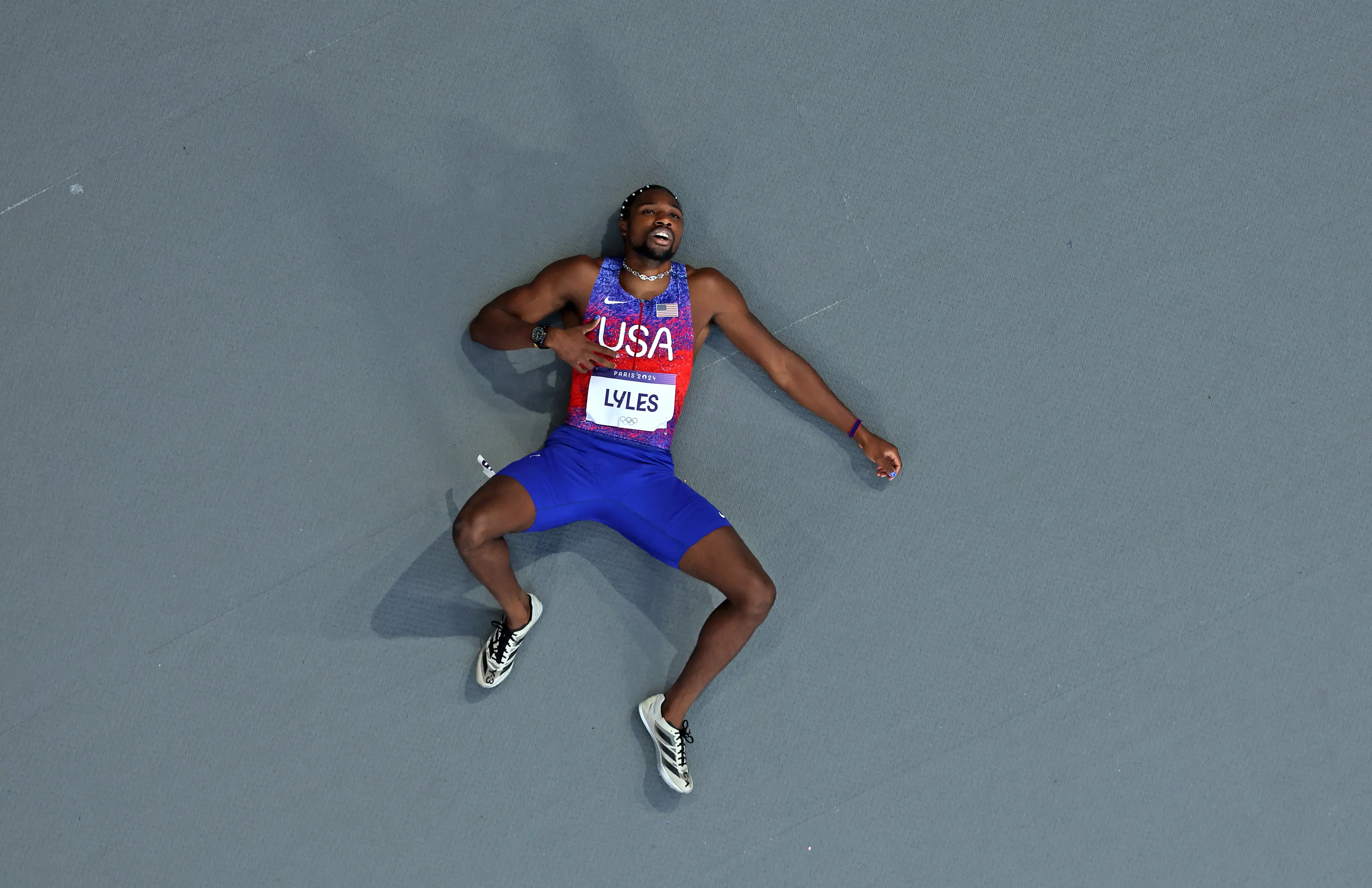But fans think he wasted too much energy during his pre-race entrance (Richard Heathcote/Getty Images)