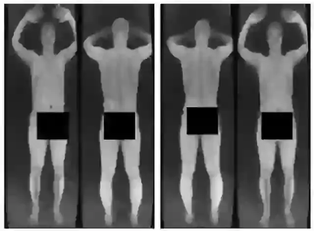 The full body scanners are no longer in operation (X)