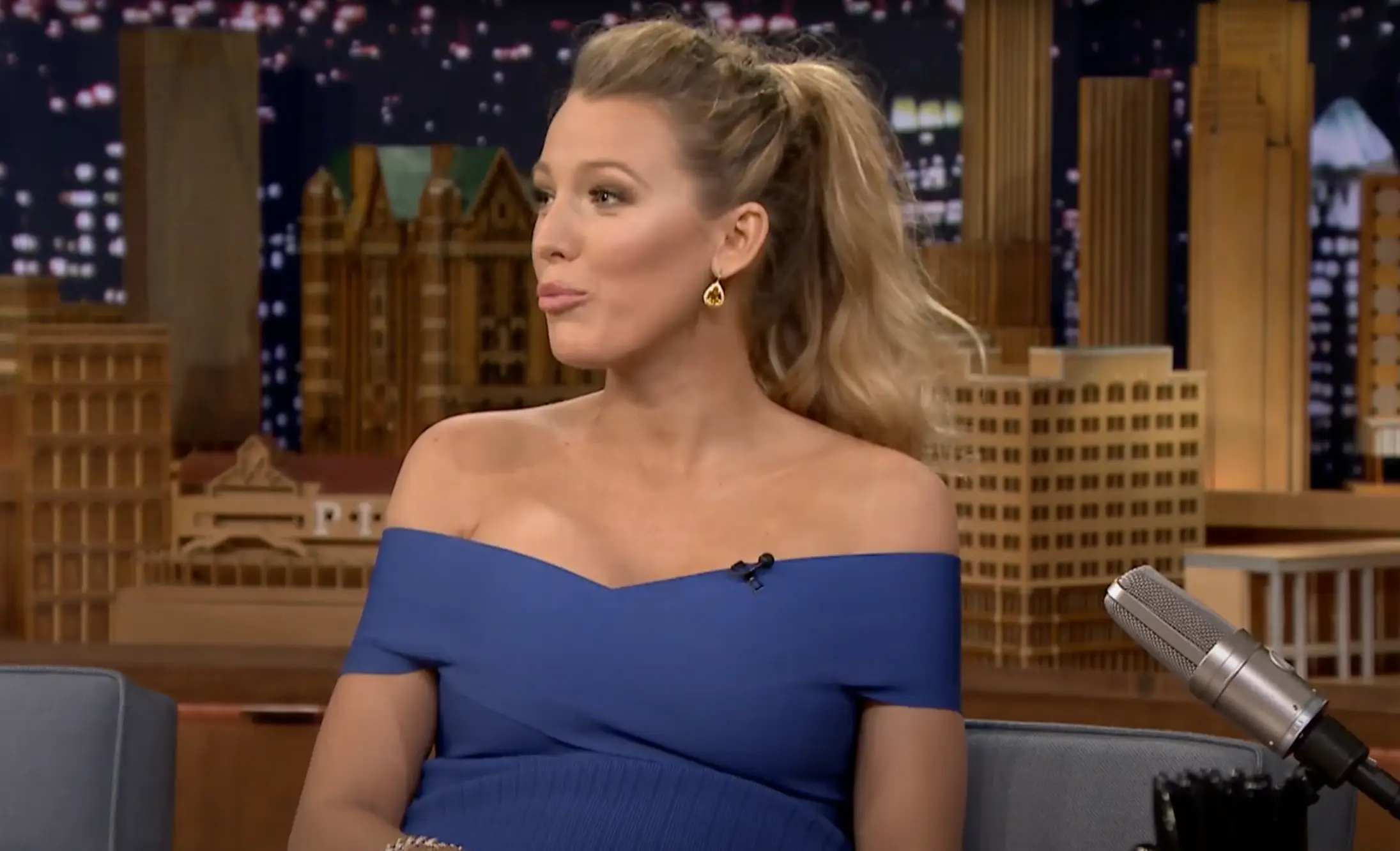 Blake Lively once opened up about one of her husband's crude scenes in Deadpool.