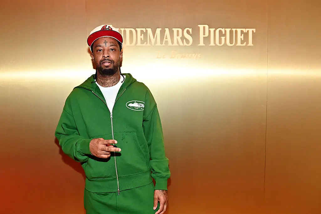 Seven Shirley was described as being 'like a nephew' to 21 Savage (Paras Griffin/Getty Images Audemars Piguet)