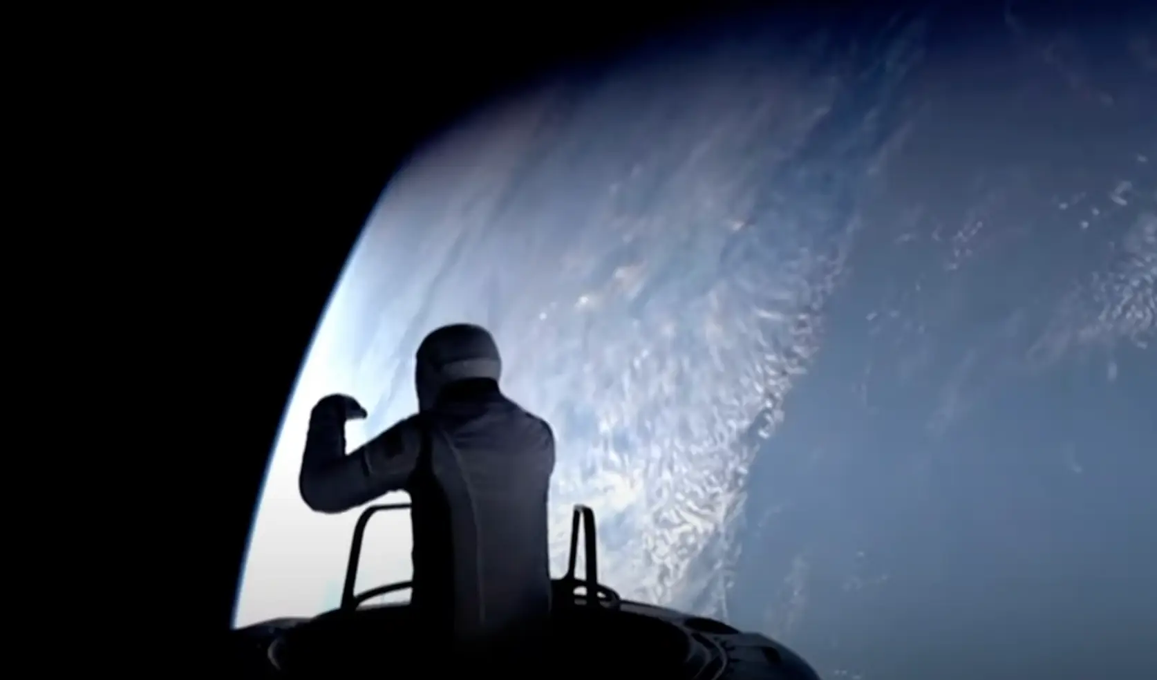 He celebrated his moon walk (SpaceX)